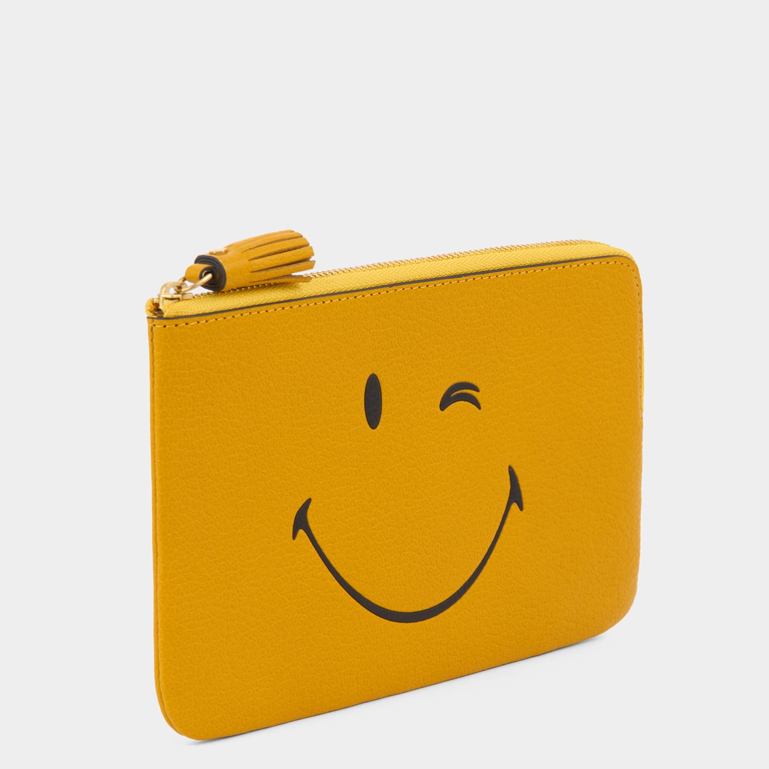 Wink Zip Loose Pocket -

          
            Capra Leather in Mustard Yellow -
          

          Anya Hindmarch EU
