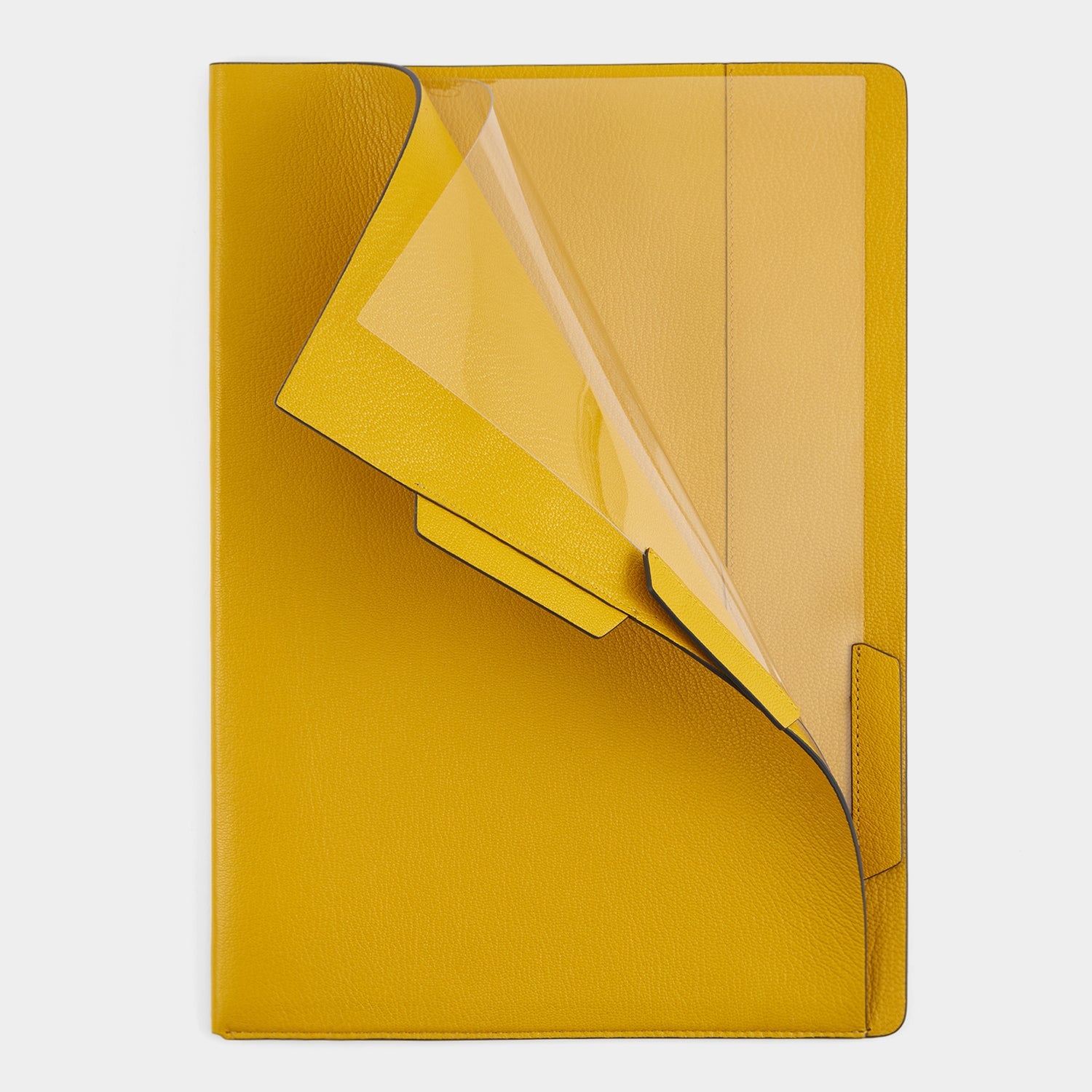 Wink A4 Document Sleeve -

          
            Capra Leather in Mustard Yellow -
          

          Anya Hindmarch EU
