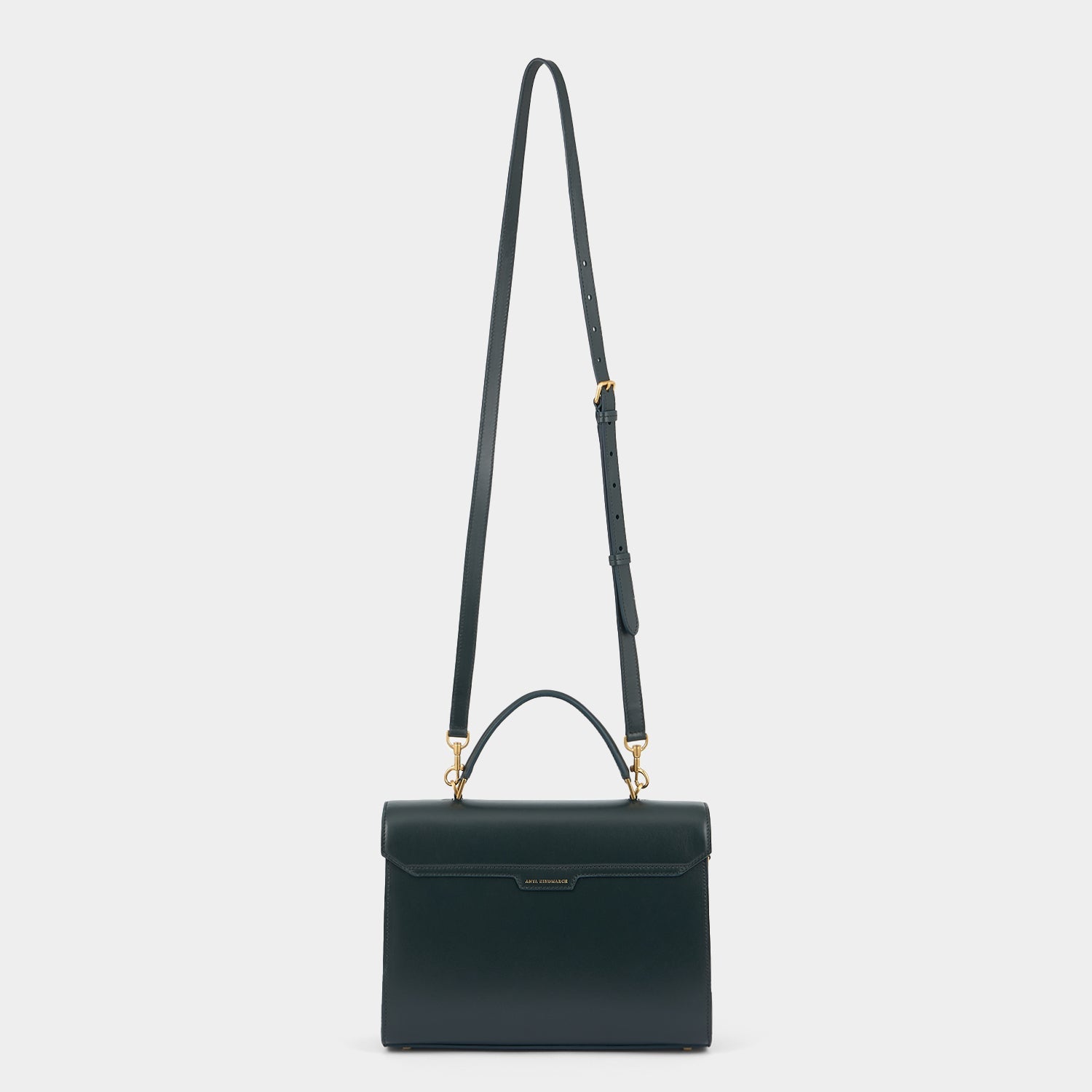 Mortimer Top Handle -

          
            Calf Leather in Ink Green -
          

          Anya Hindmarch EU
