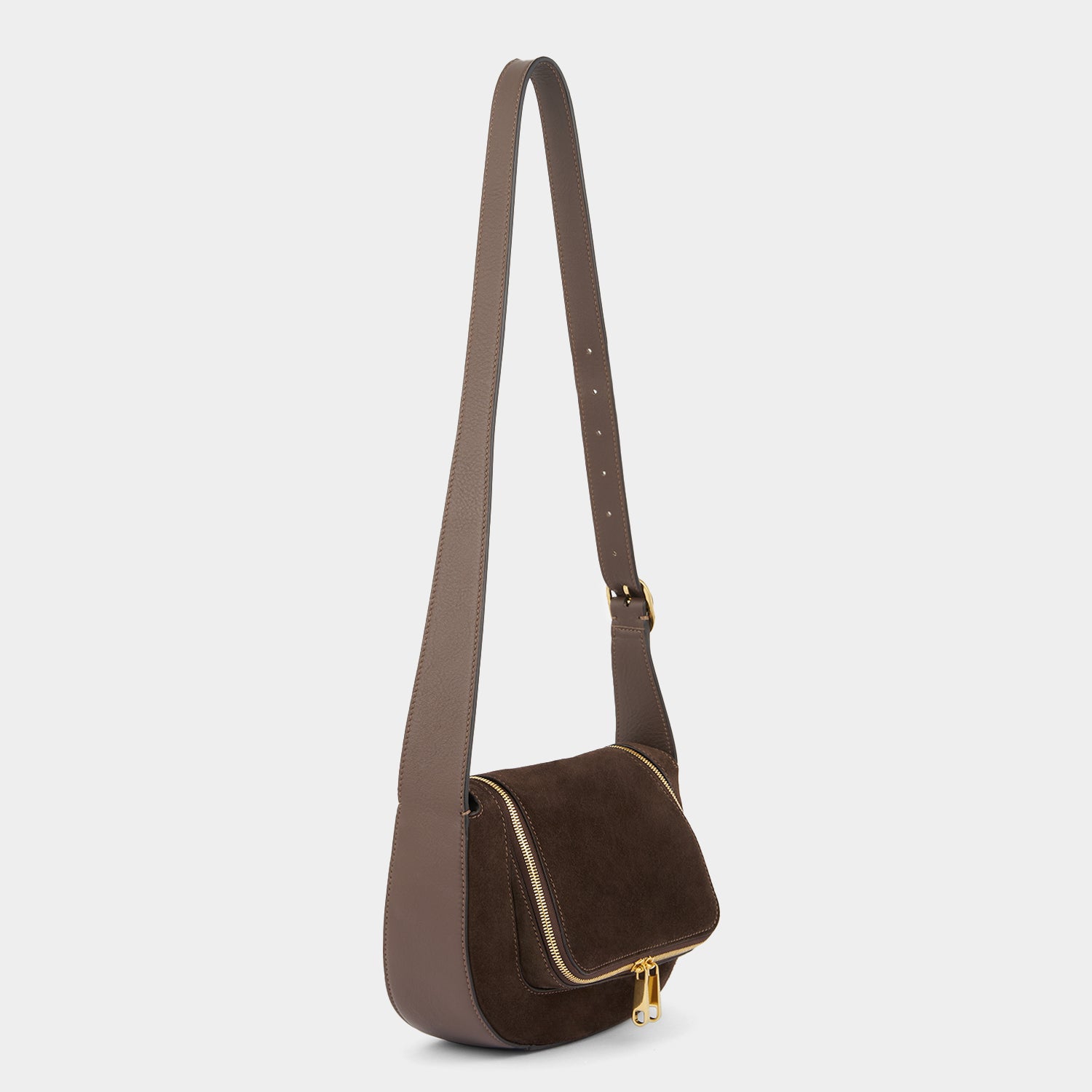 Vere Small Cross-body -

          
            Suede/Calf Leather in Truffle -
          

          Anya Hindmarch EU
