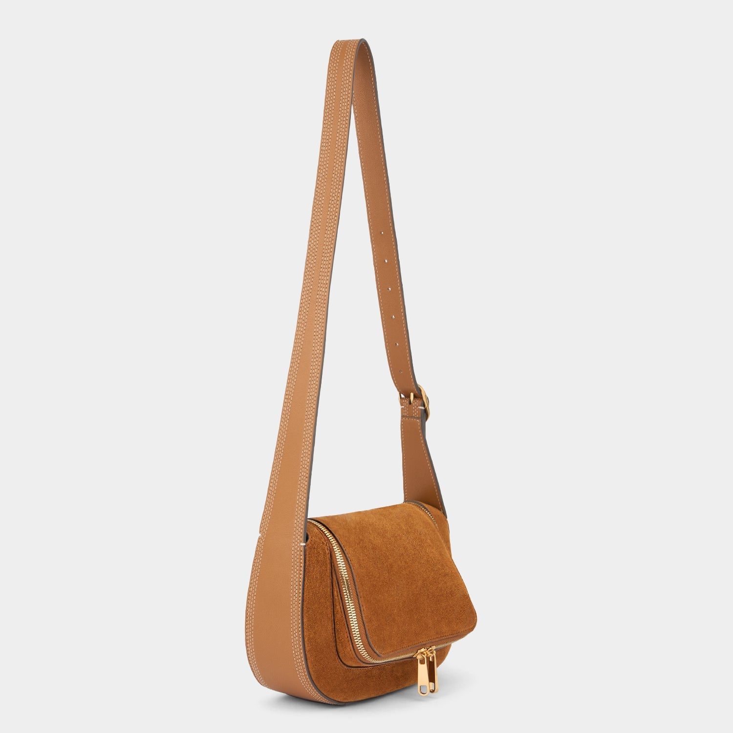 Vere Small Cross-body -

          
            Suede/Calf Leather in Manilla Beige -
          

          Anya Hindmarch EU
