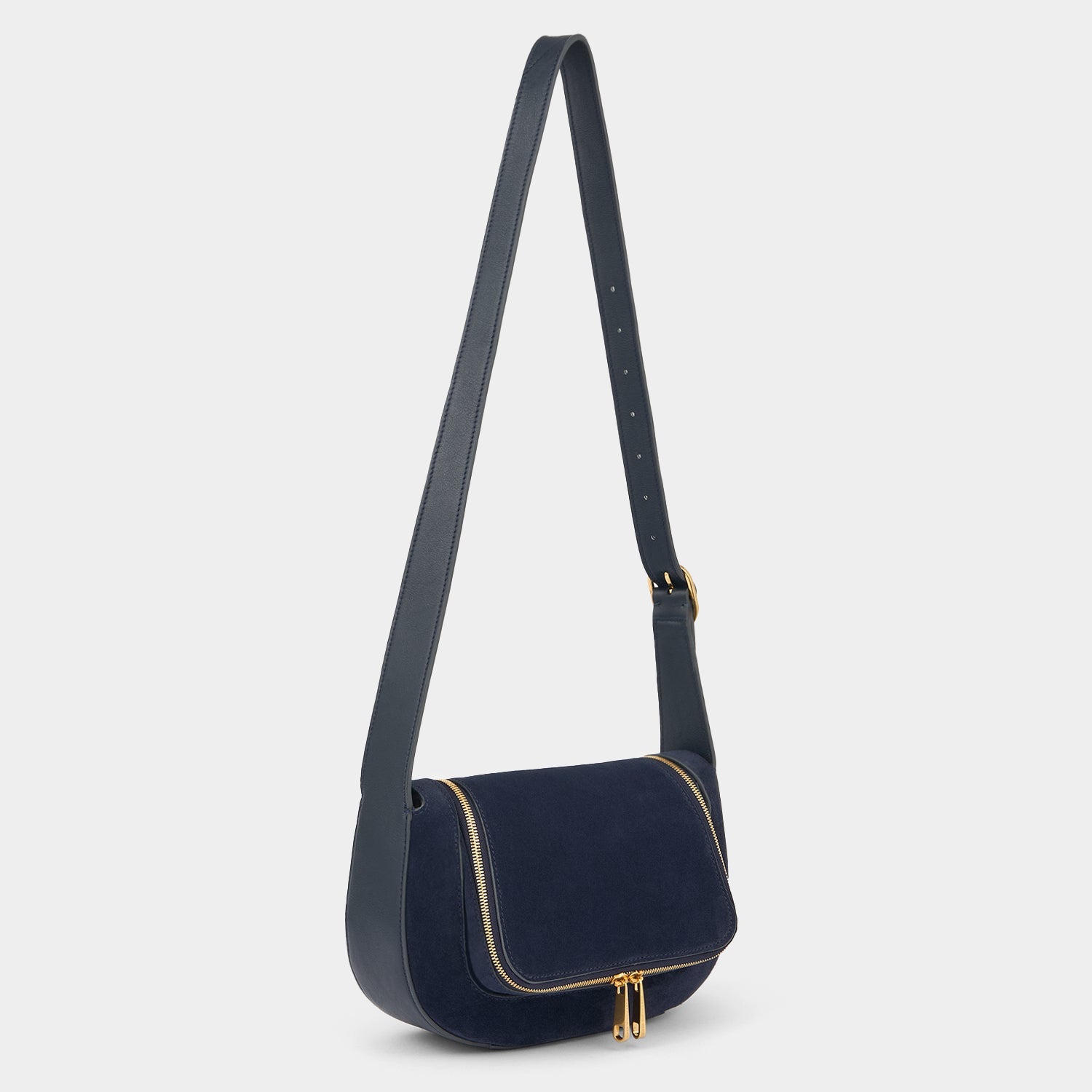 Vere Small Cross-body -

          
            Suede/Calf Leather in Marine -
          

          Anya Hindmarch EU
