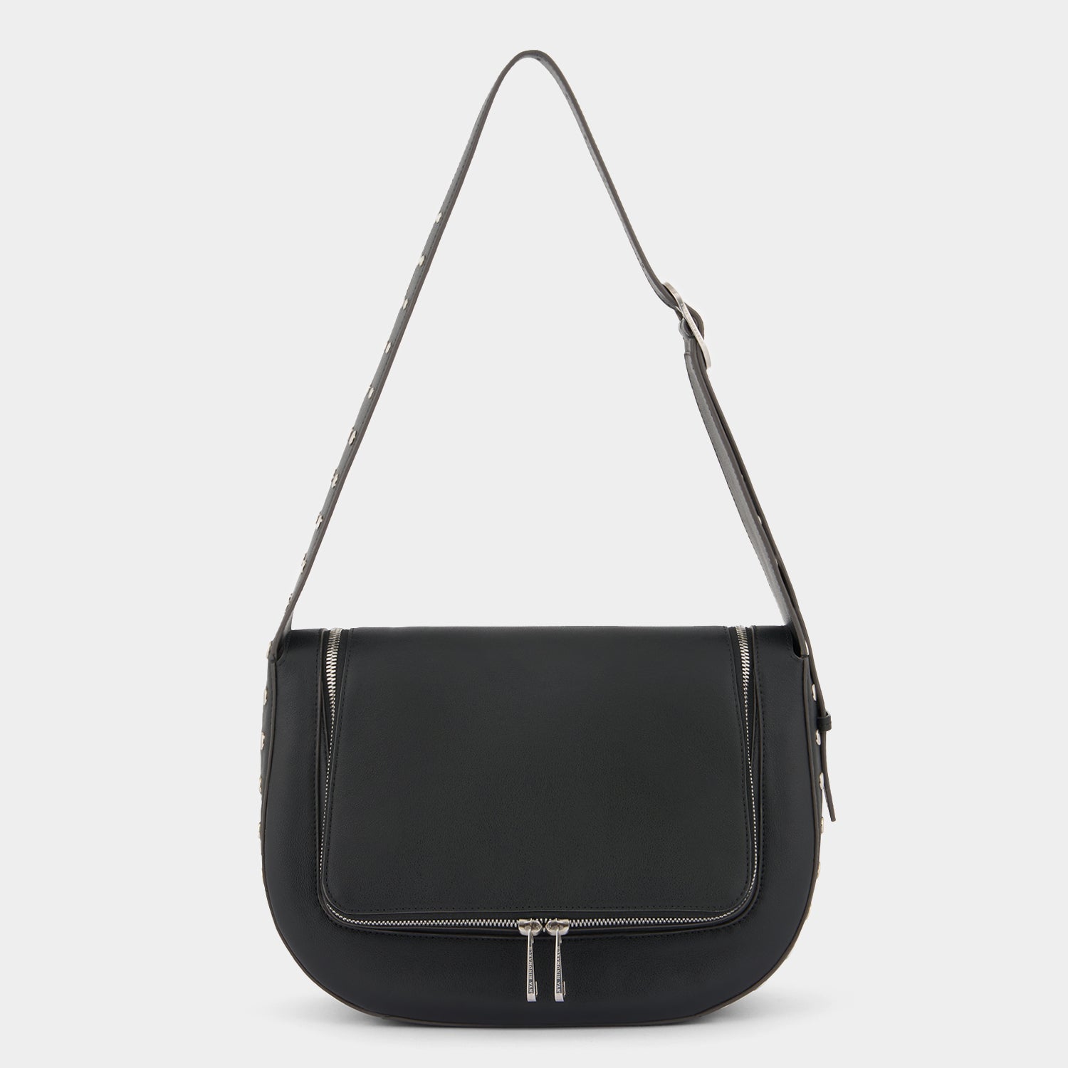 Vere Shoulder Bag with Studs -

          
            Calf Leather in Black -
          

          Anya Hindmarch EU
