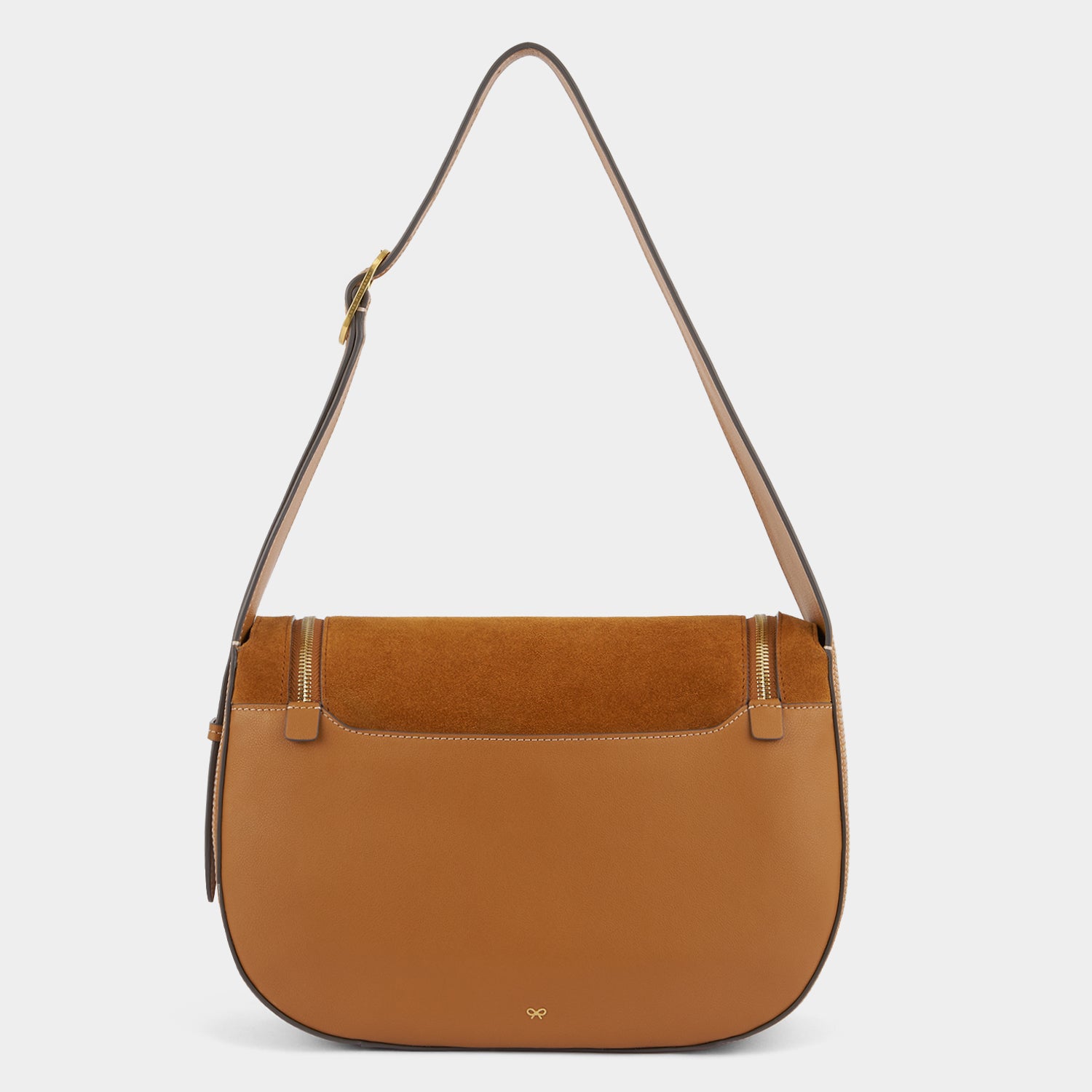 Vere Shoulder Bag -

          
            Suede/Calf Leather in Manilla Beige -
          

          Anya Hindmarch EU
