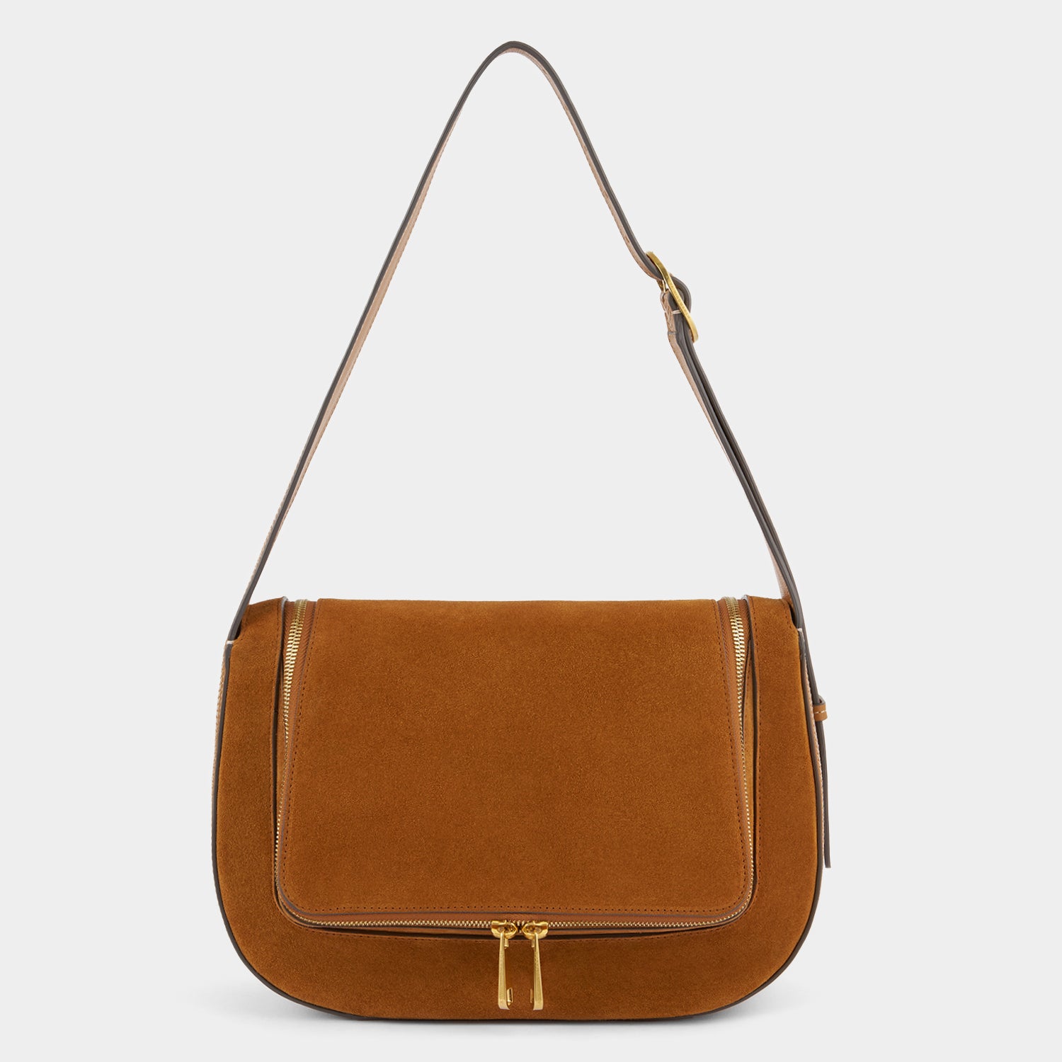 Vere Shoulder Bag -

          
            Suede/Calf Leather in Manilla Beige -
          

          Anya Hindmarch EU
