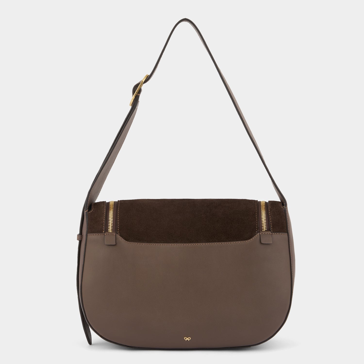 Vere Shoulder Bag -

          
            Suede/Calf Leather in Truffle -
          

          Anya Hindmarch EU
