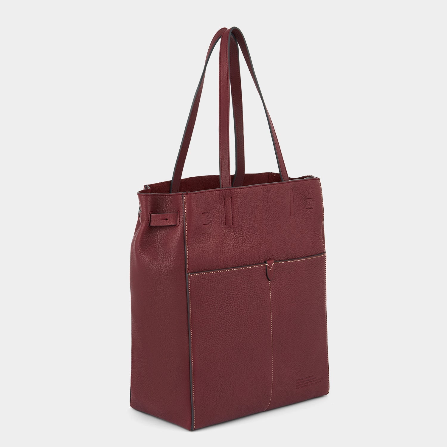 Return to Nature N/S Tote -

          
            Natural Grain Leather in Rosewood -
          

          Anya Hindmarch EU
