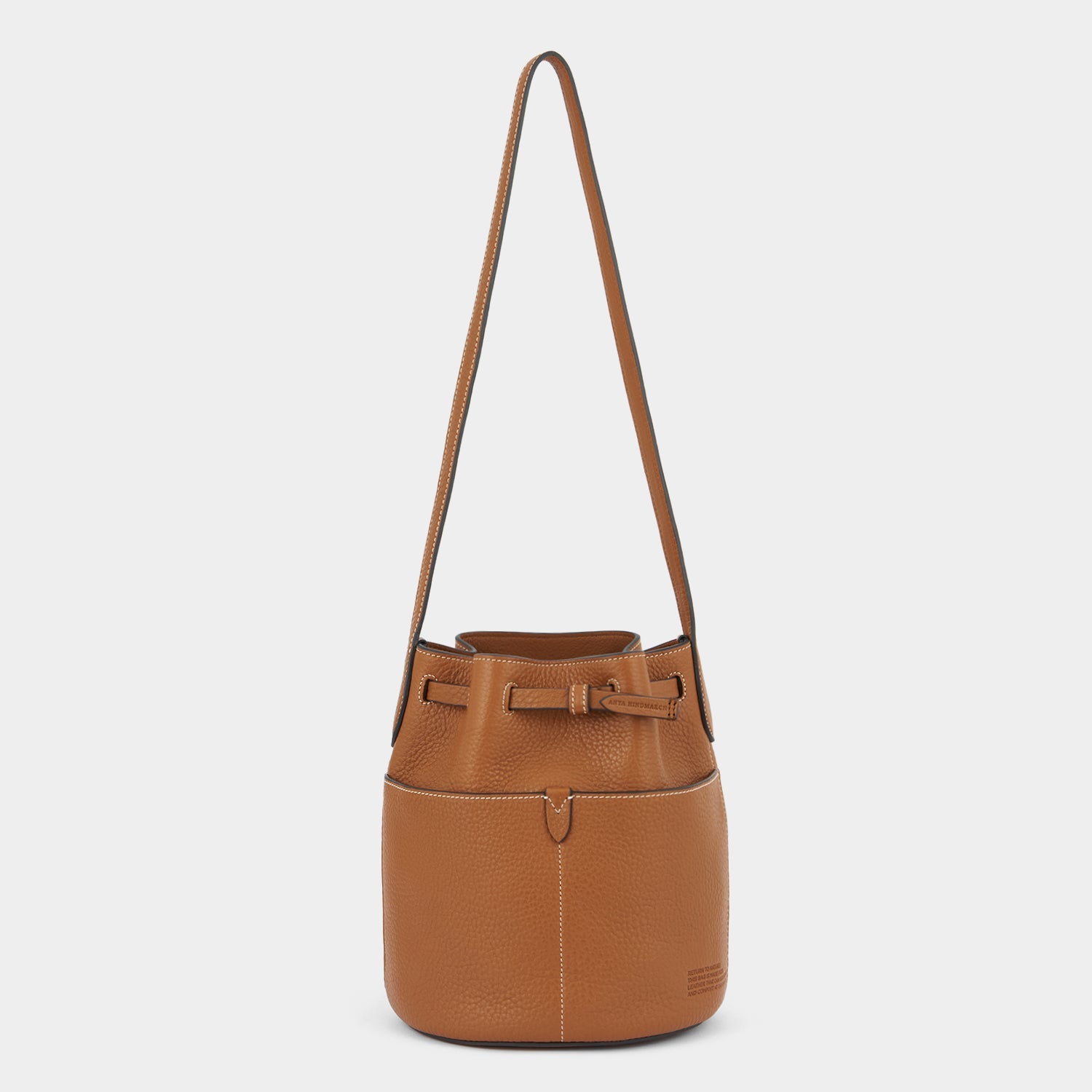 Return to Nature Small Bucket Bag -

          
            Natural Grain Leather in Pecan Brown -
          

          Anya Hindmarch EU
