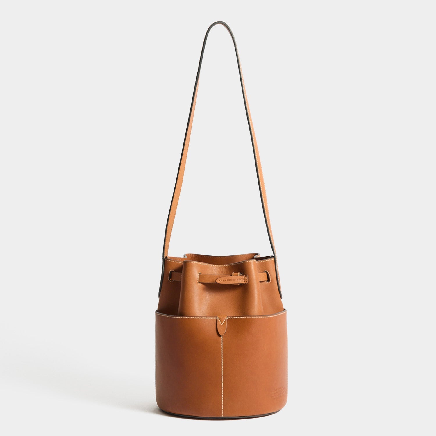Return To Nature Small Bucket Bag -

          
            Natural Grain Leather in Pecan Brown -
          

          Anya Hindmarch EU
