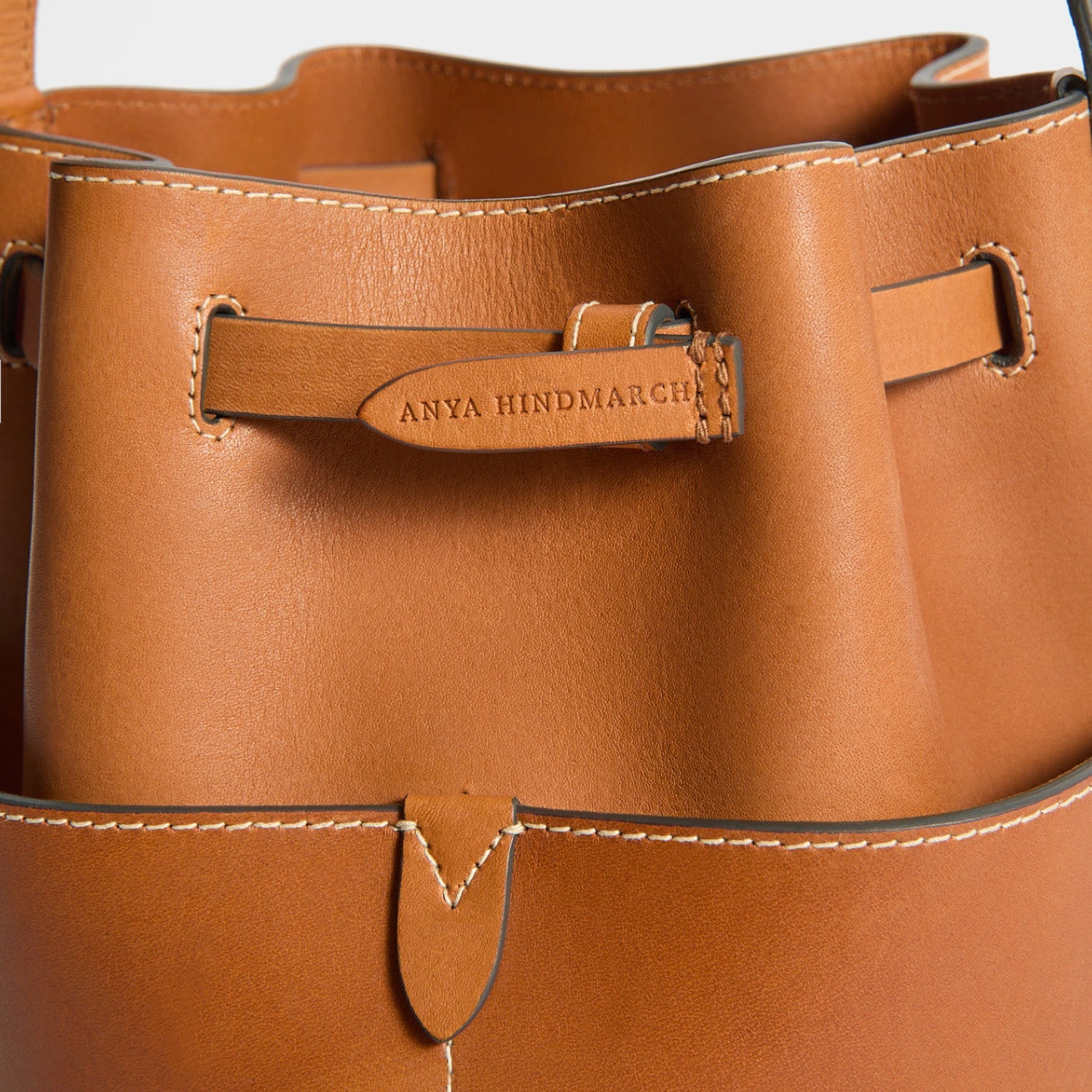 Return To Nature Small Bucket Bag -

          
            Natural Grain Leather in Pecan Brown -
          

          Anya Hindmarch EU
