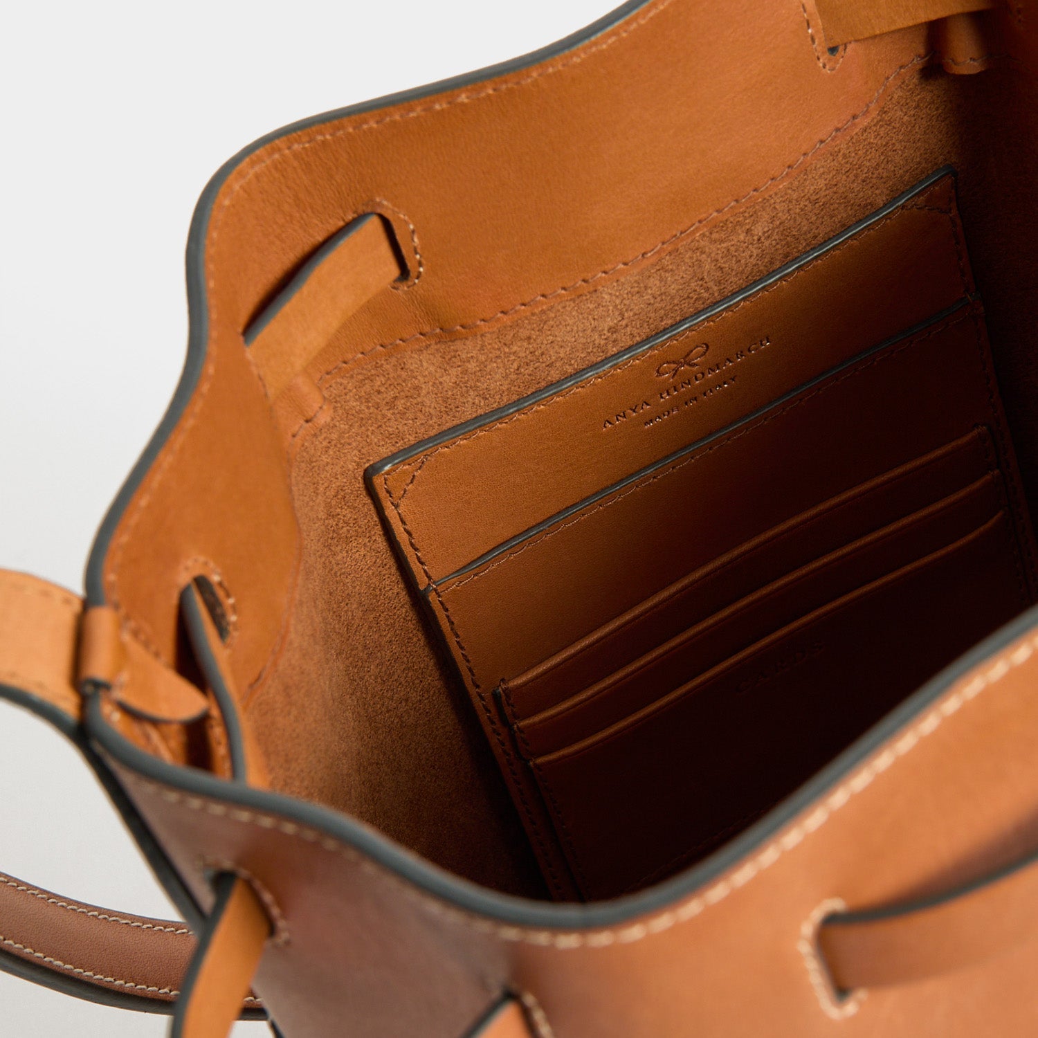 Return To Nature Small Bucket Bag -

          
            Natural Grain Leather in Pecan Brown -
          

          Anya Hindmarch EU
