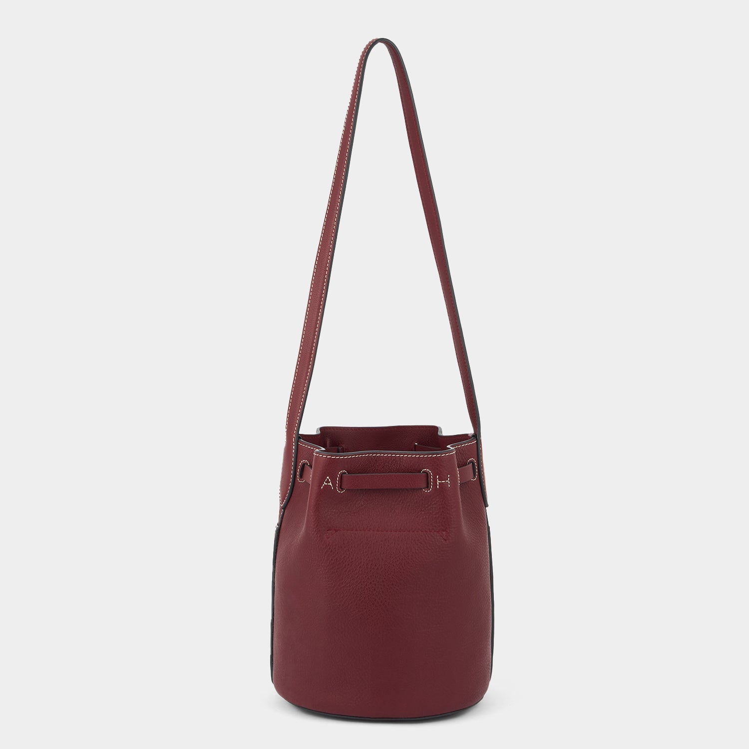 Return to Nature Small Bucket Bag -

          
            Natural Grain Leather in Rosewood Red -
          

          Anya Hindmarch EU
