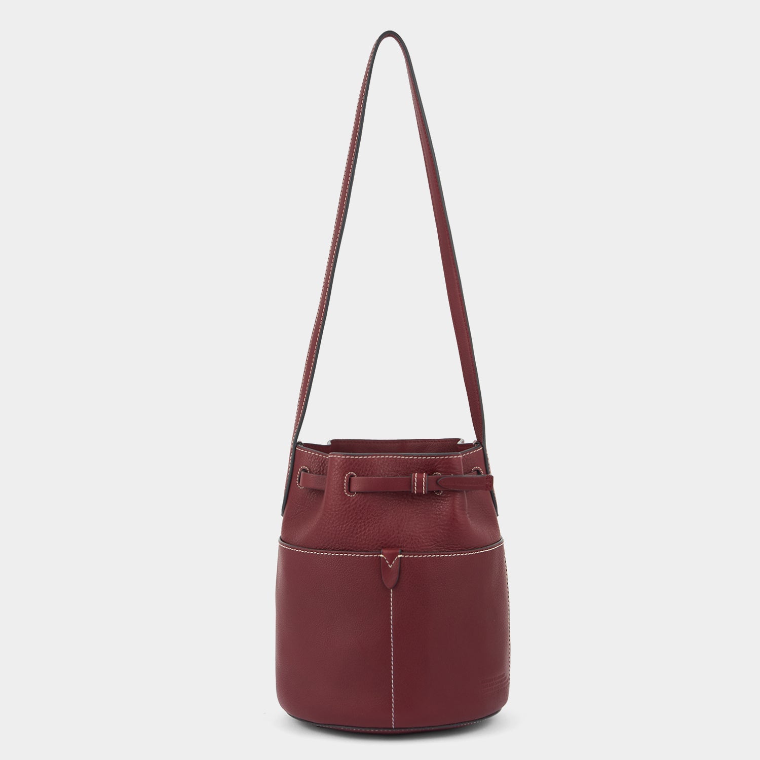 Return to Nature Small Bucket Bag -

          
            Natural Grain Leather in Rosewood Red -
          

          Anya Hindmarch EU
