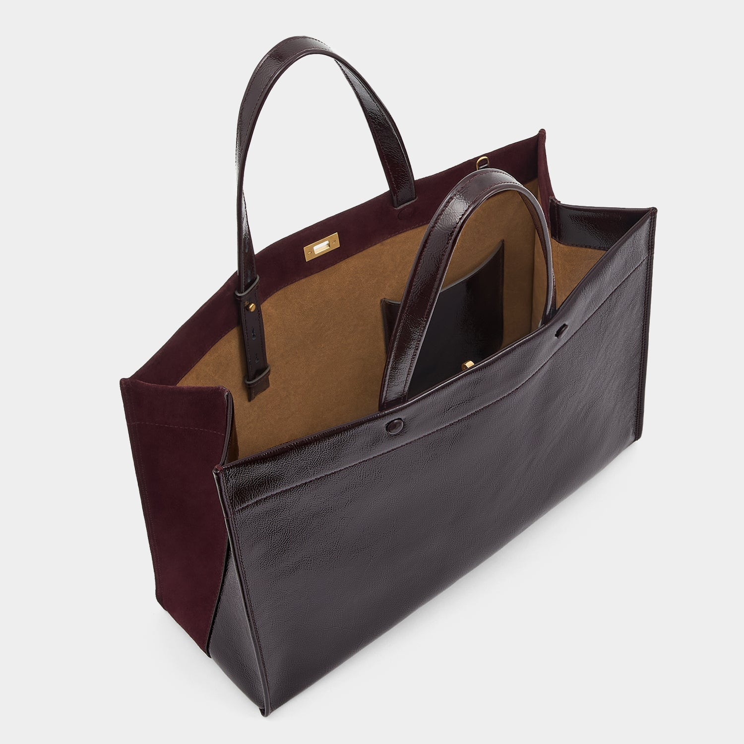 Mortimer Tote -

          
            Calf Leather in Grape -
          

          Anya Hindmarch EU
