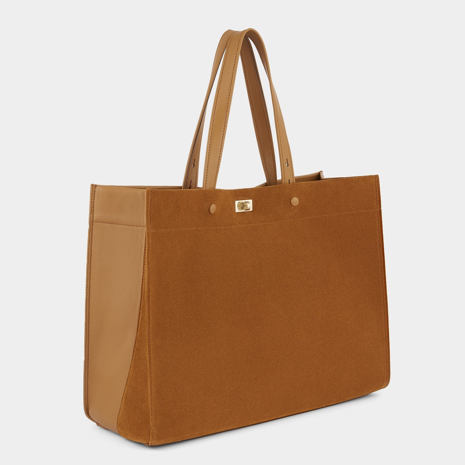 Mortimer Tote -

          
            Suede/Calf Leather in Manilla Beige -
          

          Anya Hindmarch EU
