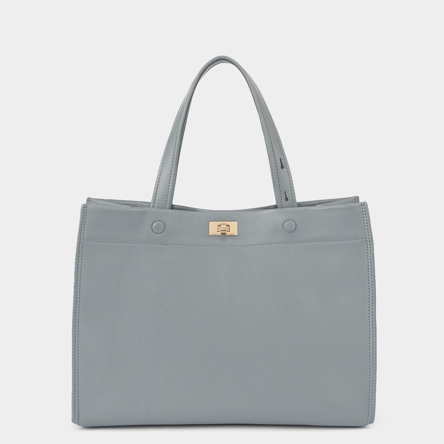 Mortimer Small Tote -

          
            Calf Leather in Shadow Grey -
          

          Anya Hindmarch EU
