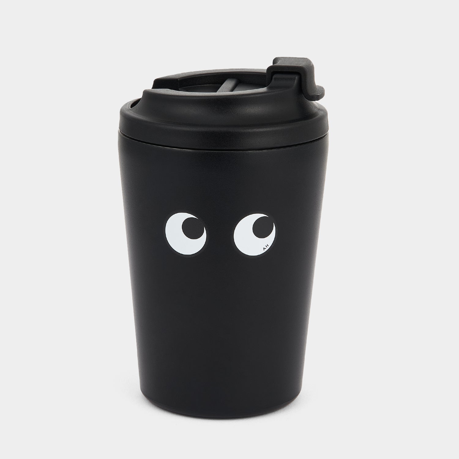 Eyes Reusable Coffee Cup -

          
            Stainless Steel in Black -
          

          Anya Hindmarch EU
