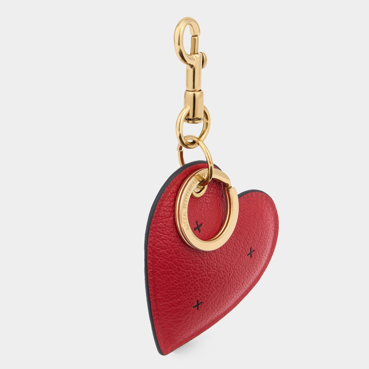 Chubby Heart Charm -

          
            Capra Leather in Bright Red -
          

          Anya Hindmarch EU
