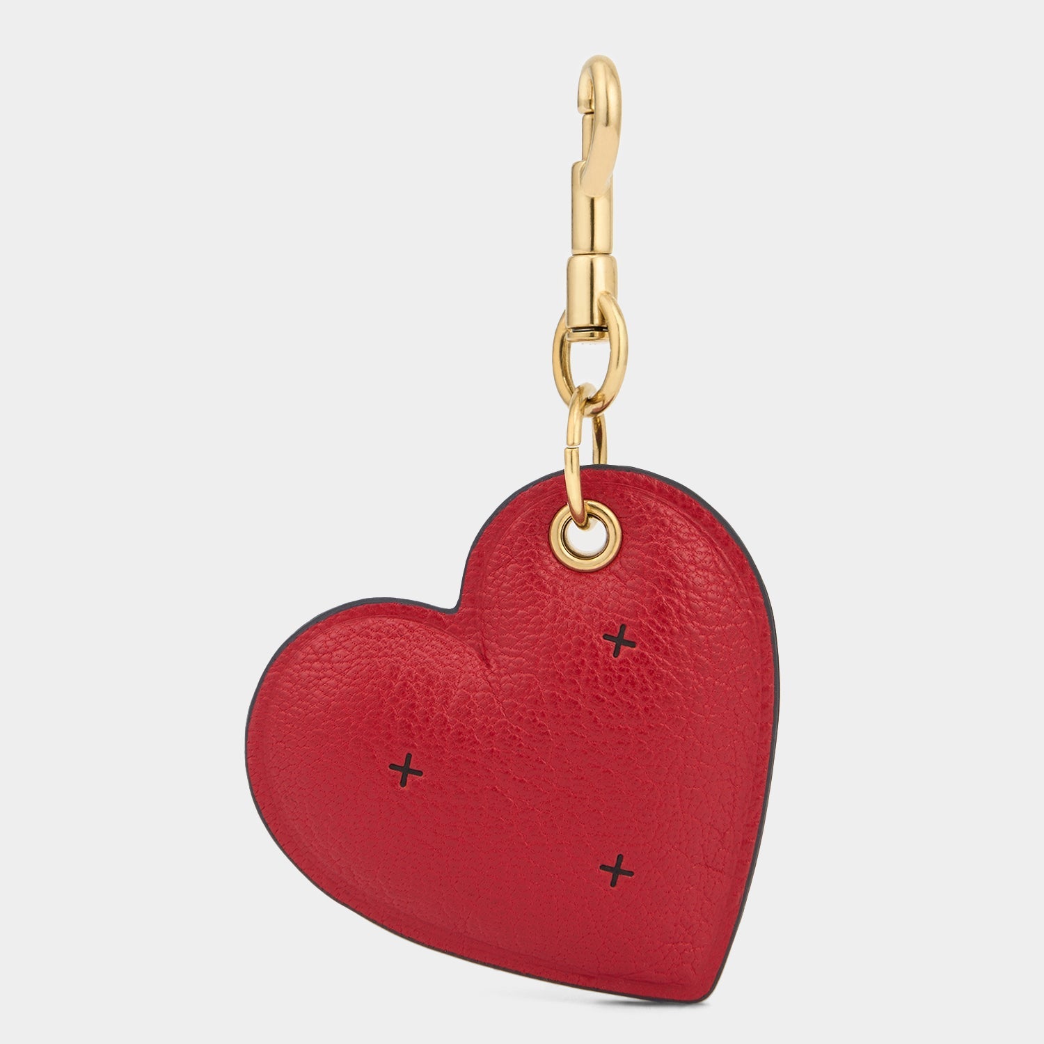 Chubby Heart Charm -

          
            Capra Leather in Bright Red -
          

          Anya Hindmarch EU
