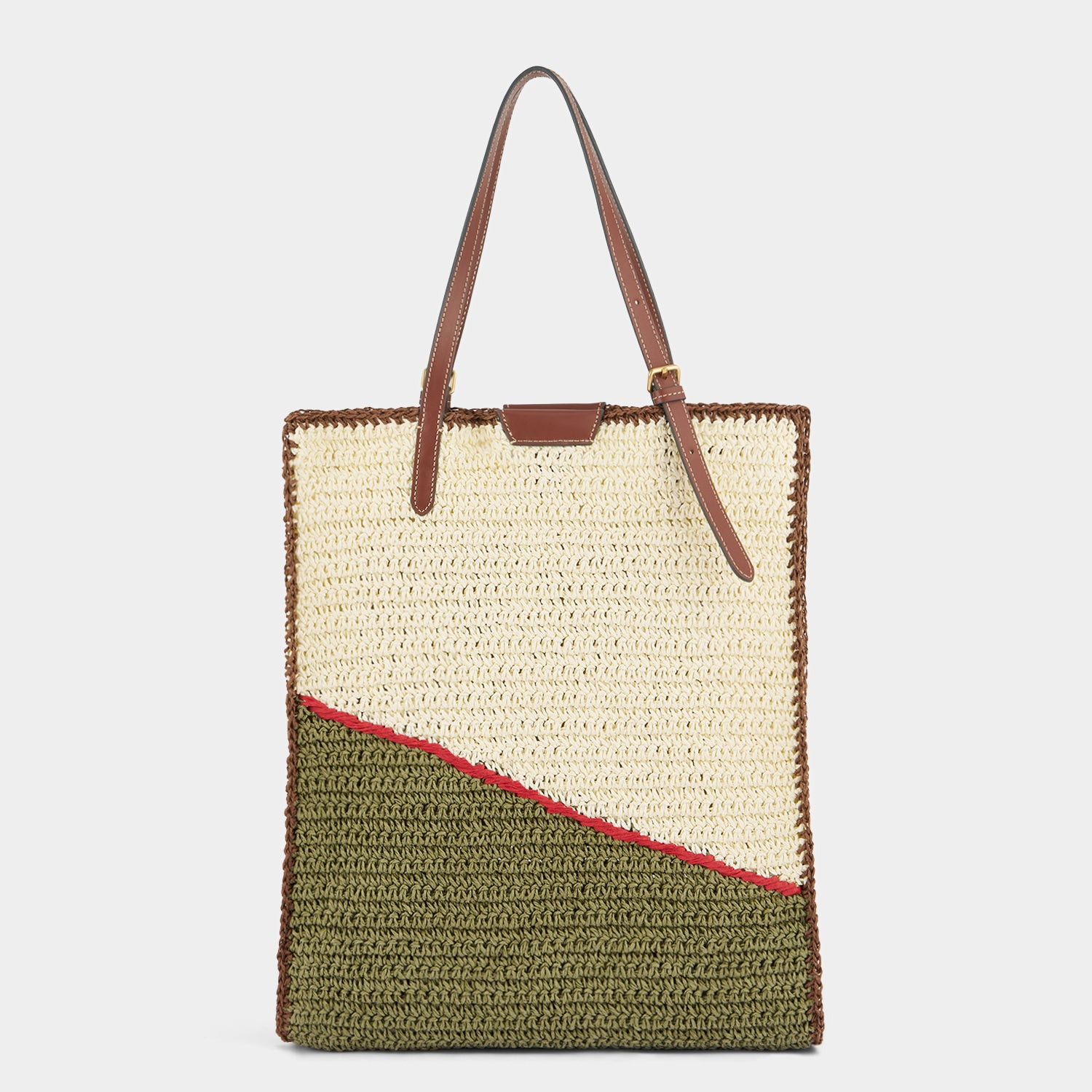 Anya Brands Perello N/S Tote -

          
            Paper Raffia in Chalk White -
          

          Anya Hindmarch EU
