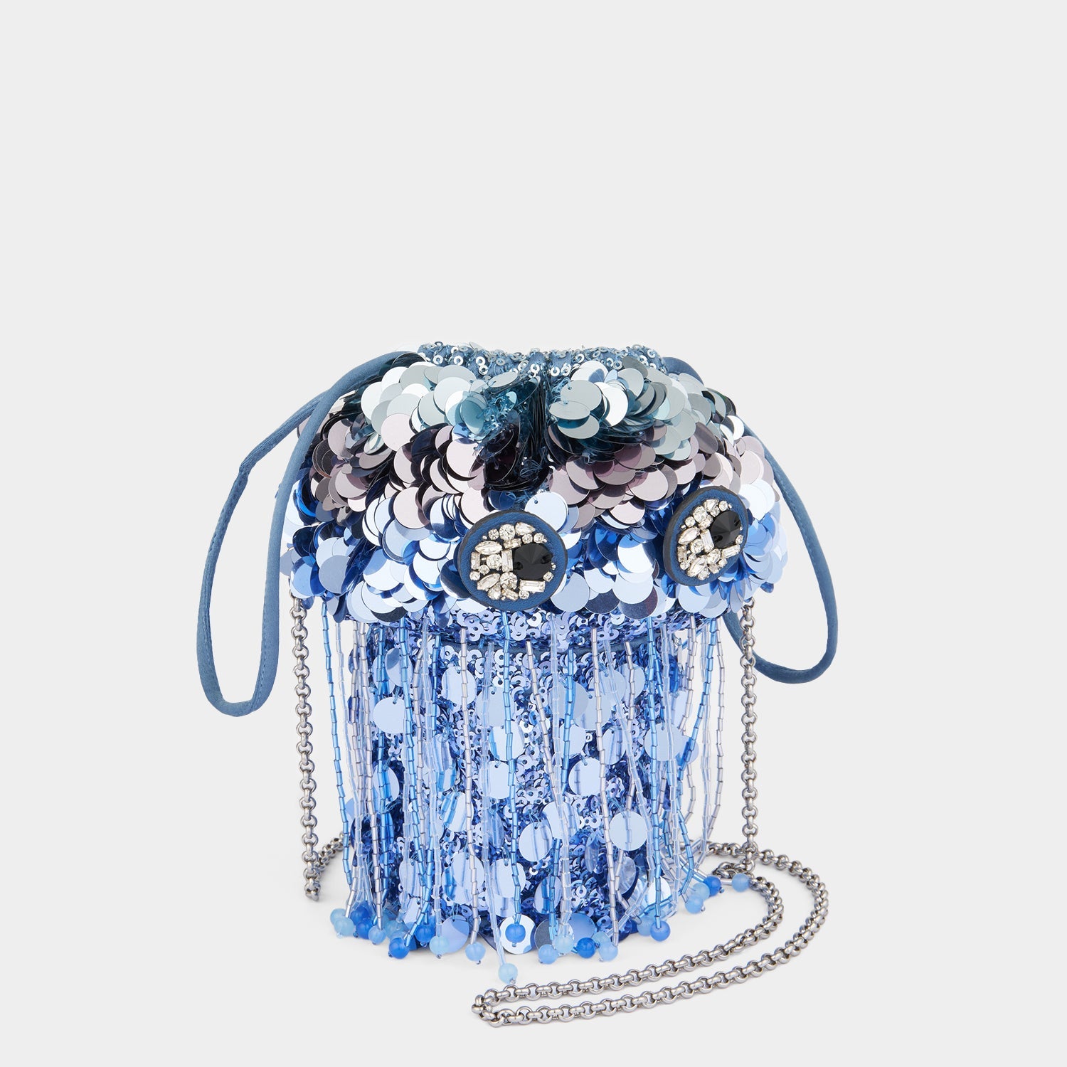 Jellyfish Cross-body -

          
            Sequins in Sky Blue -
          

          Anya Hindmarch EU
