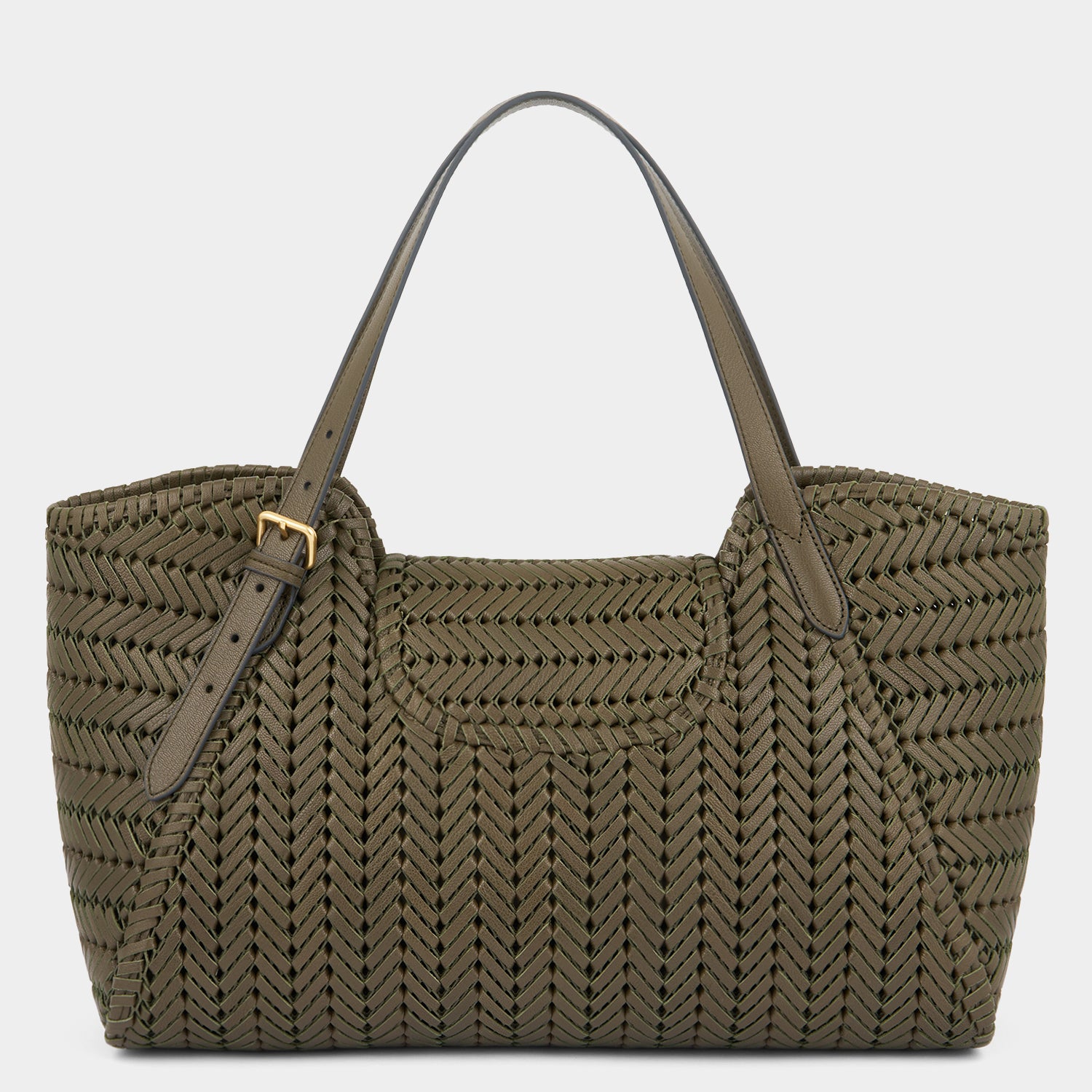 Neeson Tassel Tote -

          
            Capra Leather in Khaki -
          

          Anya Hindmarch EU
