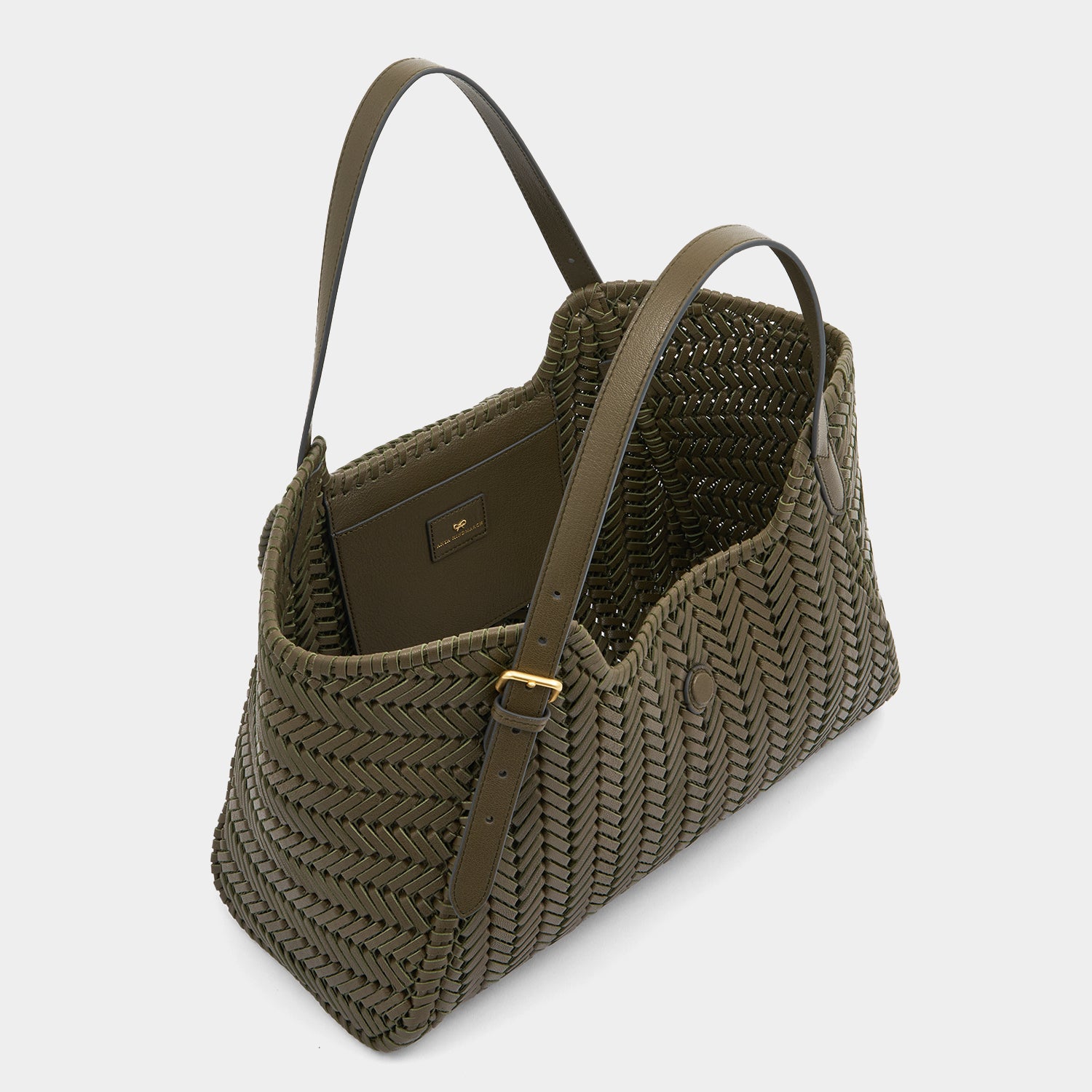 Neeson Tassel Tote -

          
            Capra Leather in Khaki -
          

          Anya Hindmarch EU
