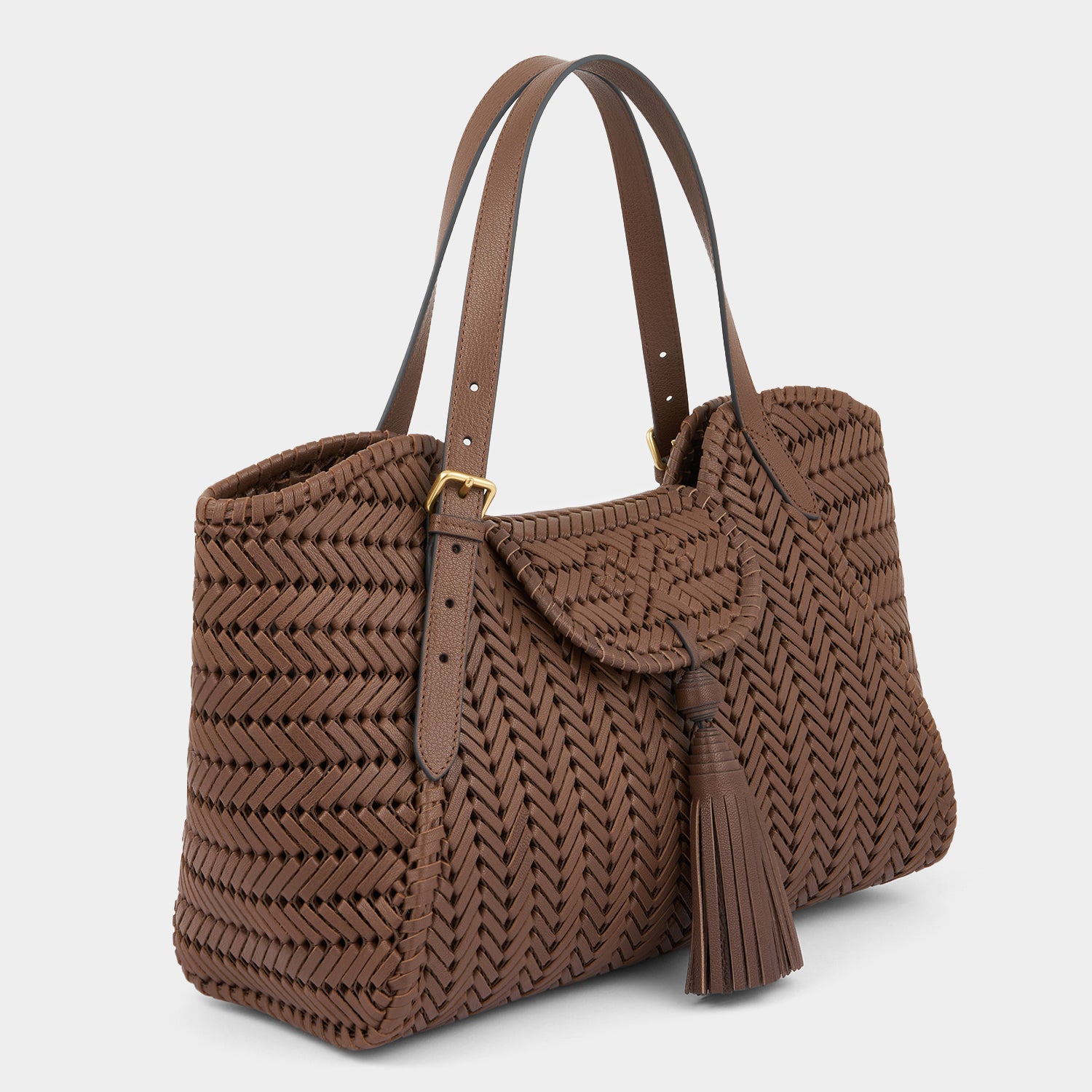 Neeson Tassel Tote -

          
            Capra Leather in Vole -
          

          Anya Hindmarch EU
