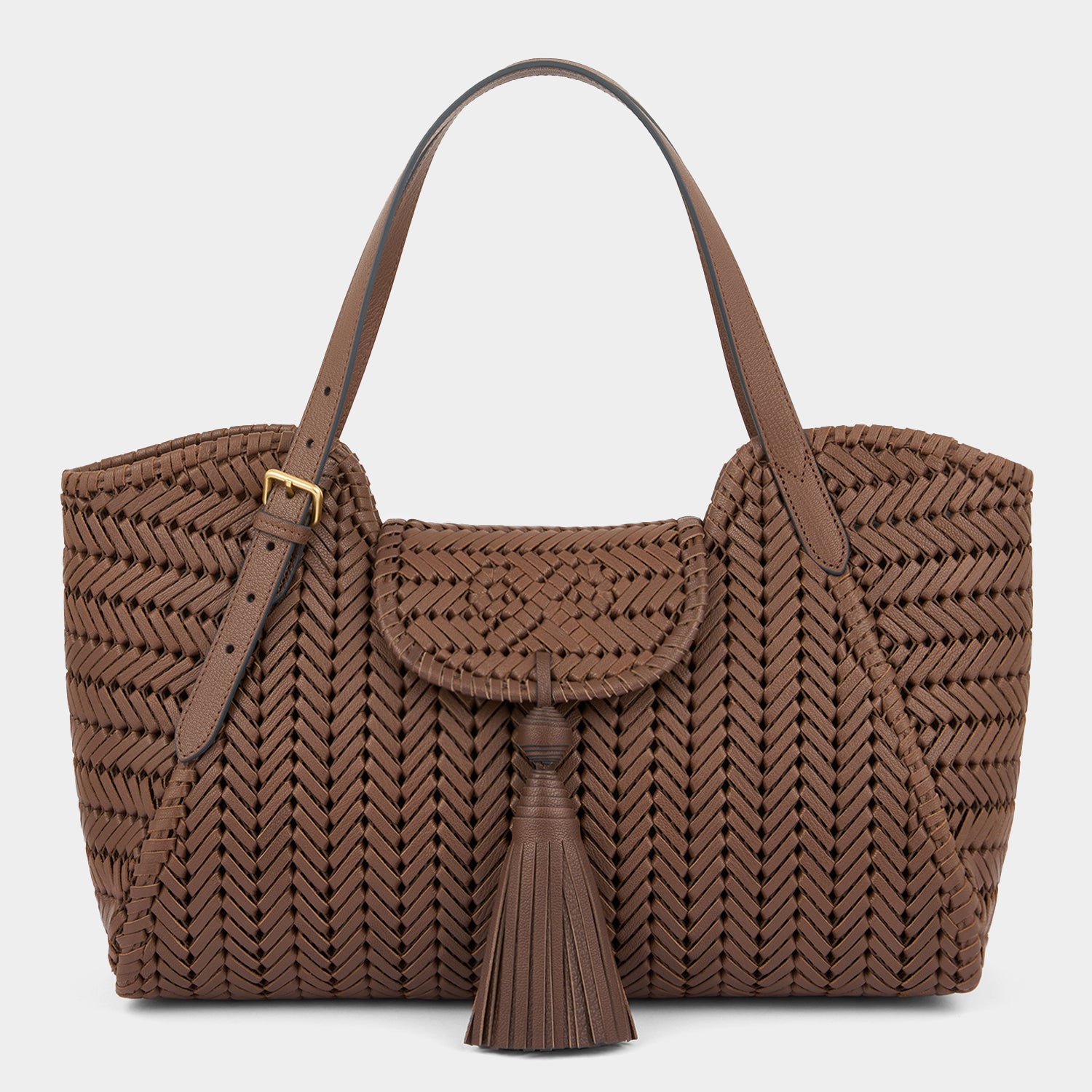 Neeson Tassel Tote -

          
            Capra Leather in Vole -
          

          Anya Hindmarch EU
