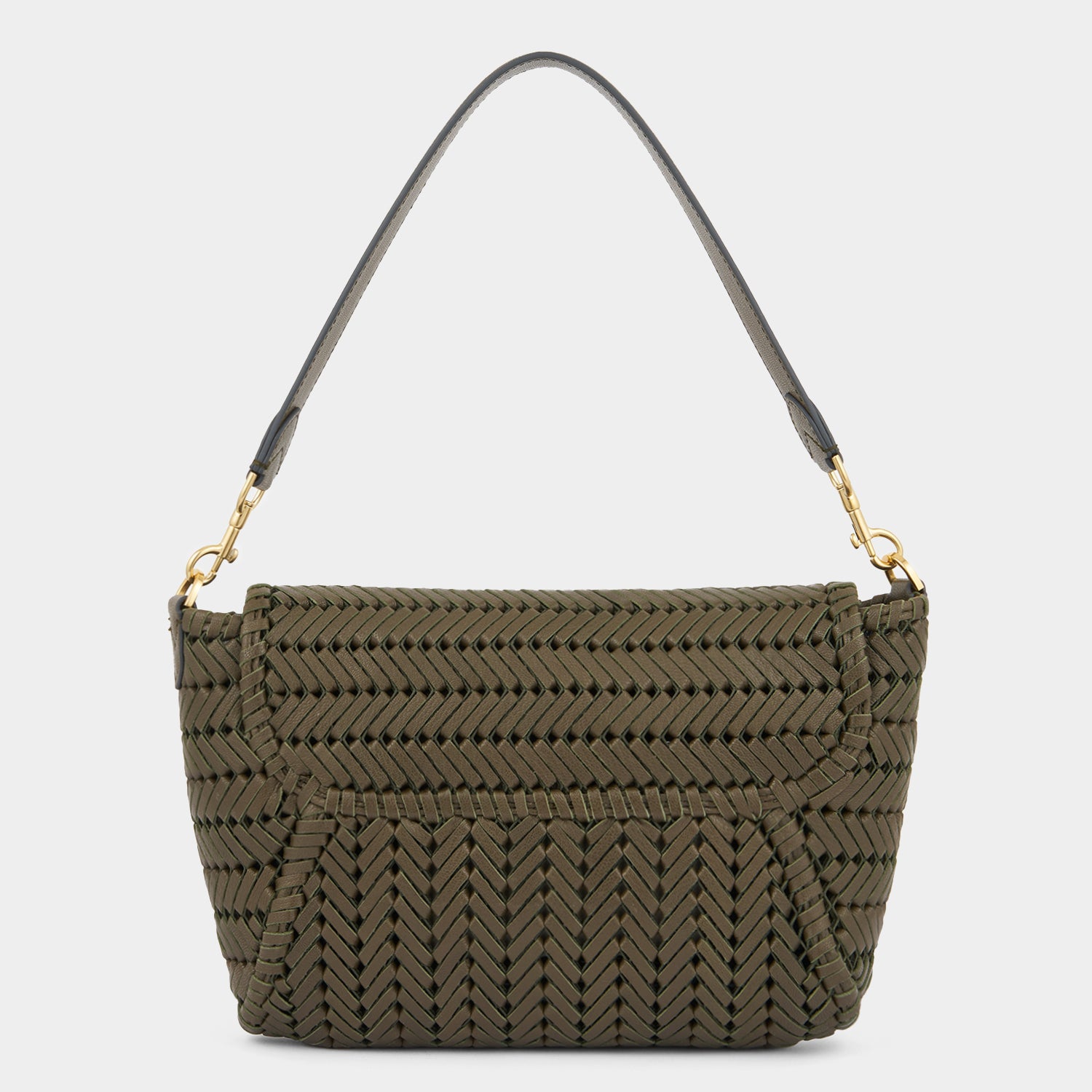 Neeson Tassel Shoulder Bag -

          
            Capra Leather in Khaki -
          

          Anya Hindmarch EU
