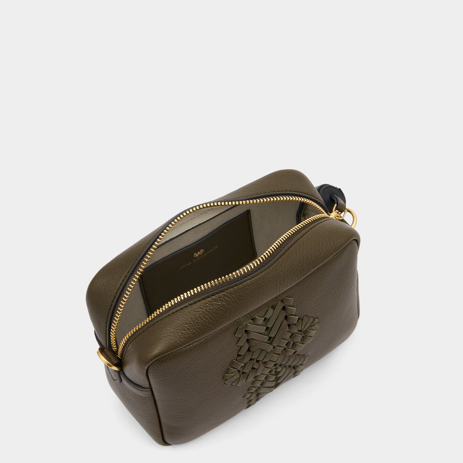 Neeson Tassel Cross-body -

          
            Capra Leather in Khaki -
          

          Anya Hindmarch EU
