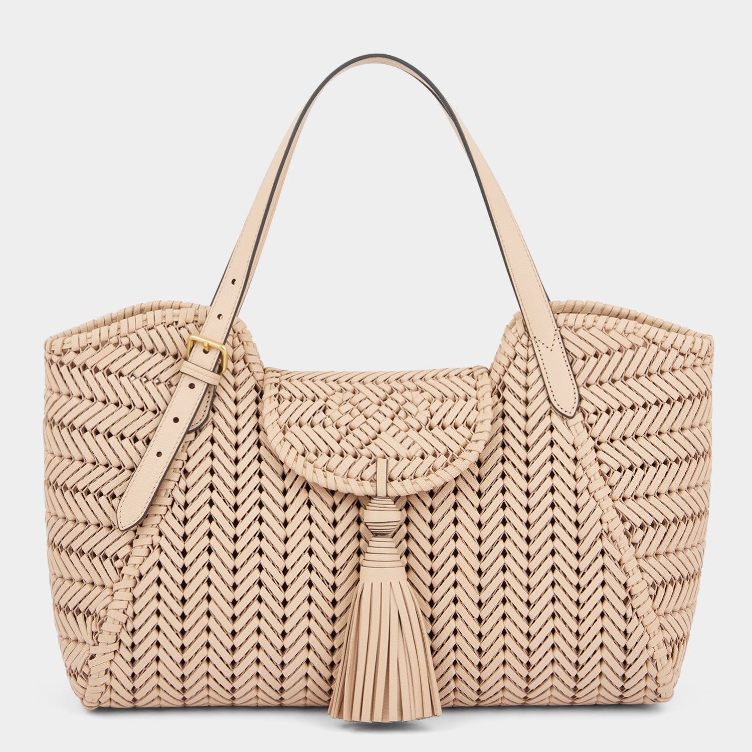 Neeson Tassel Tote -

          
            Capra Leather in Calico -
          

          Anya Hindmarch EU
