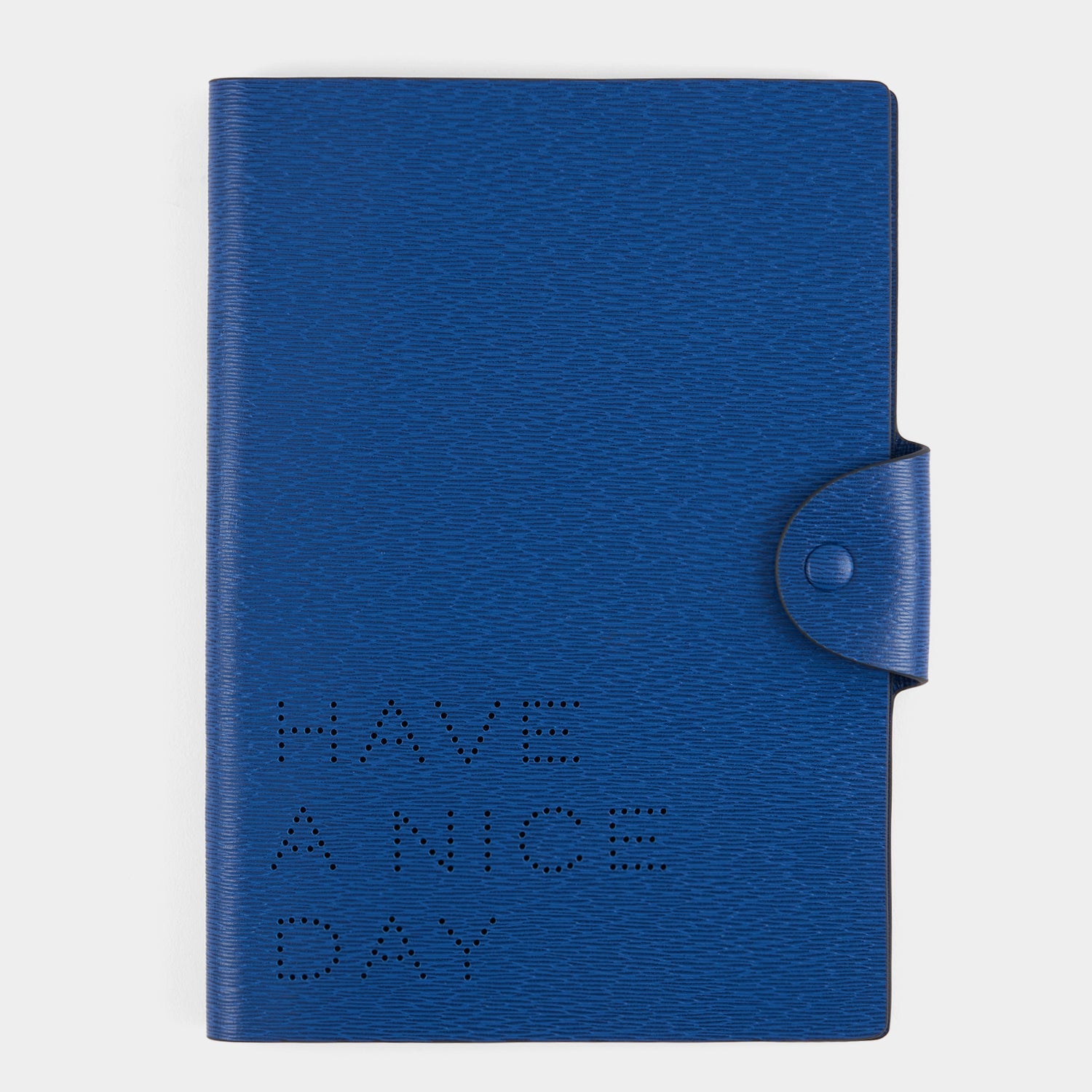 Have a Nice Day A5 Journal -

          
            London Grain in Cobalt -
          

          Anya Hindmarch EU
