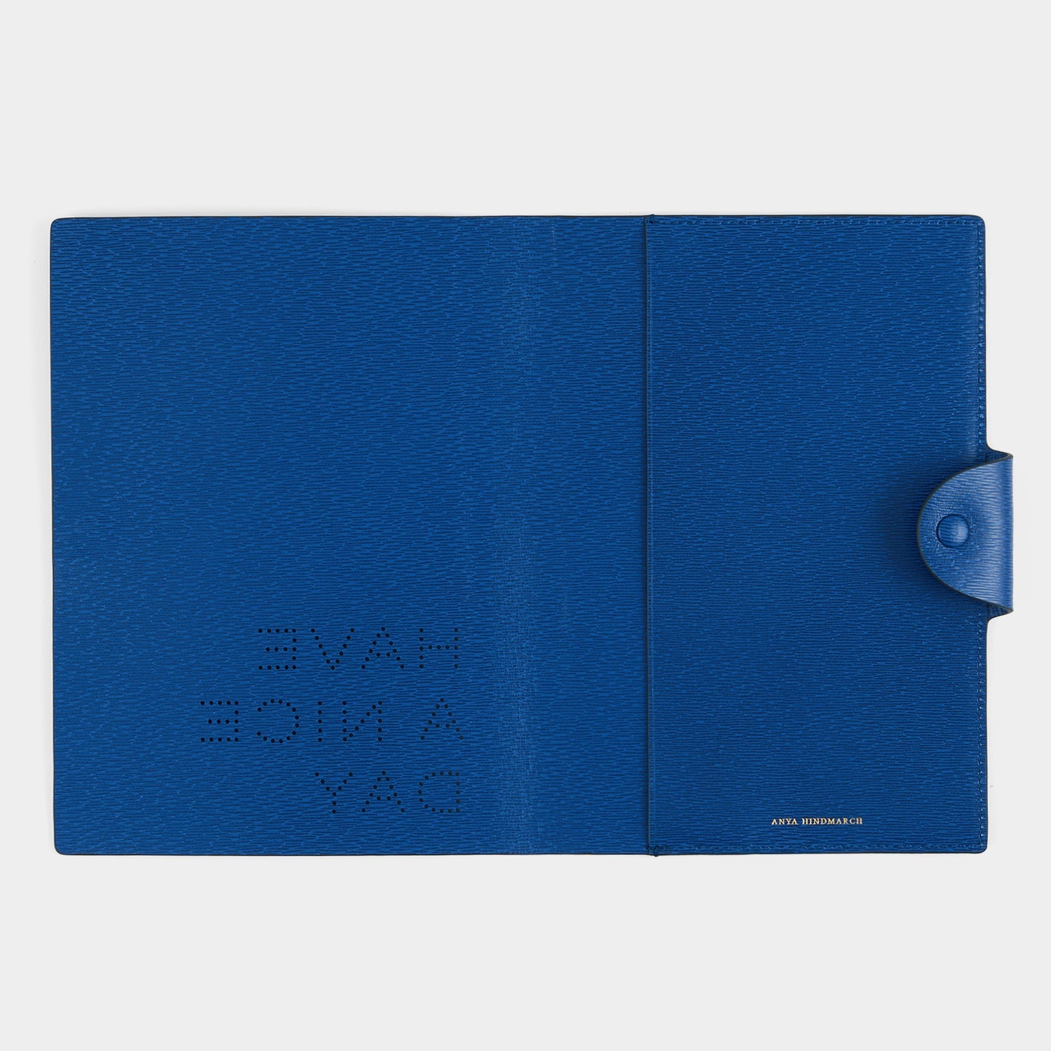 Have a Nice Day A5 Journal -

          
            London Grain in Cobalt -
          

          Anya Hindmarch EU
