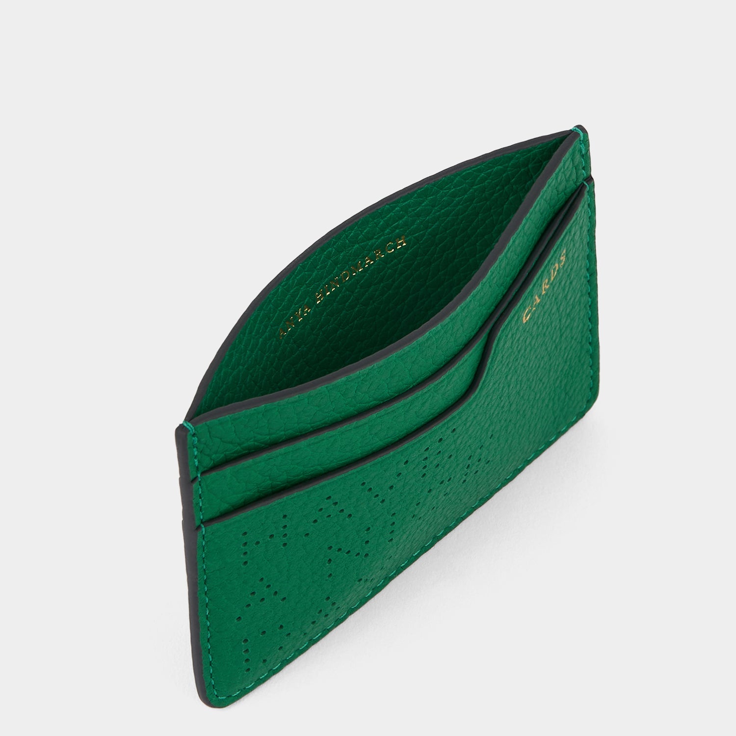 Have a Nice Day Card Case -

          
            Calf Leather in Emerald -
          

          Anya Hindmarch EU
