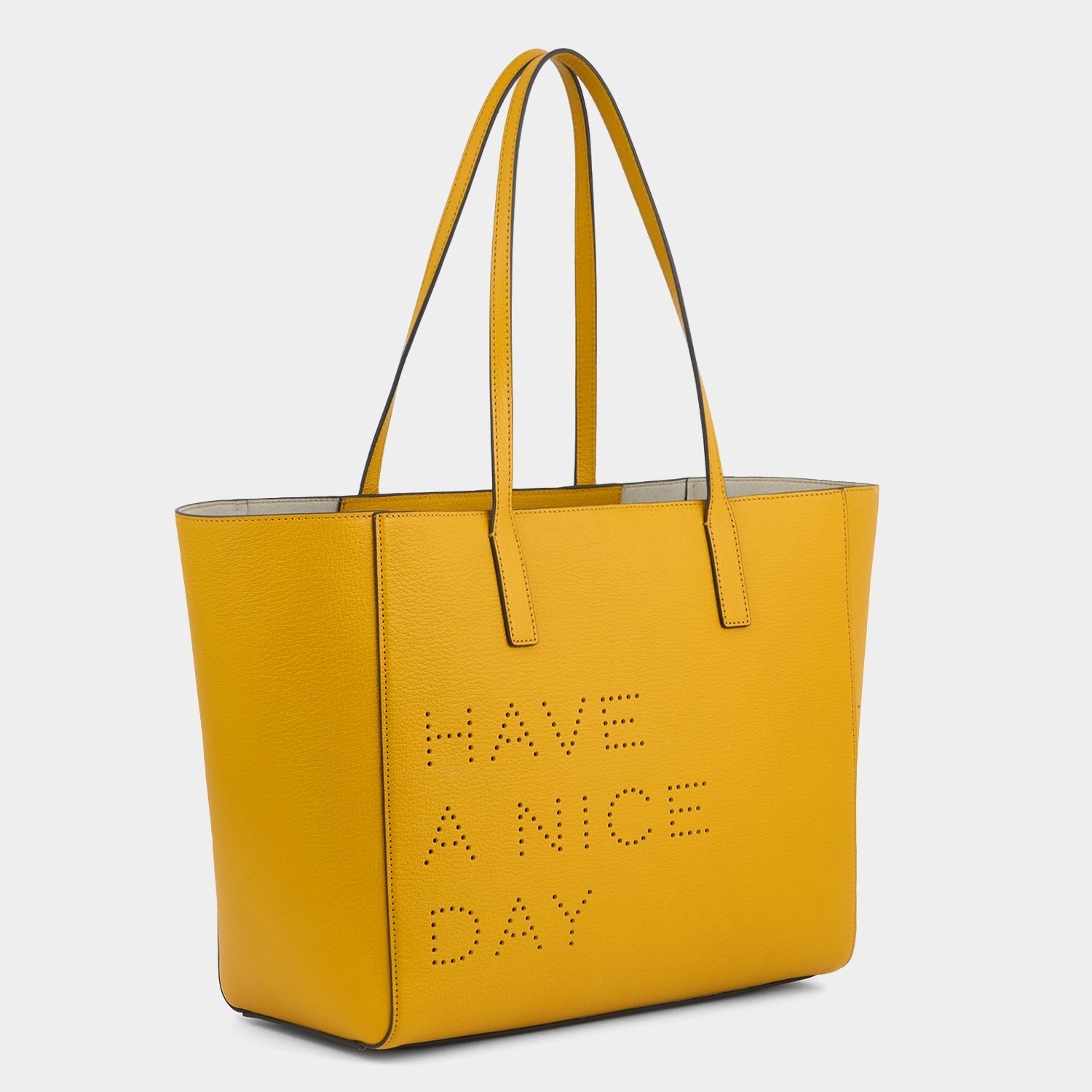 Have a Nice Day Ebury Tote -

          
            Capra Leather in Mustard -
          

          Anya Hindmarch EU
