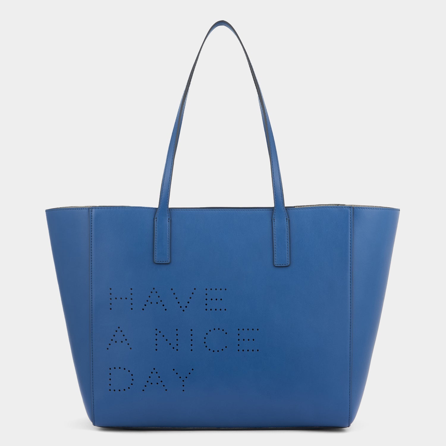 Have a Nice Day Ebury Tote -

          
            Smooth Leather in Blueberry -
          

          Anya Hindmarch EU
