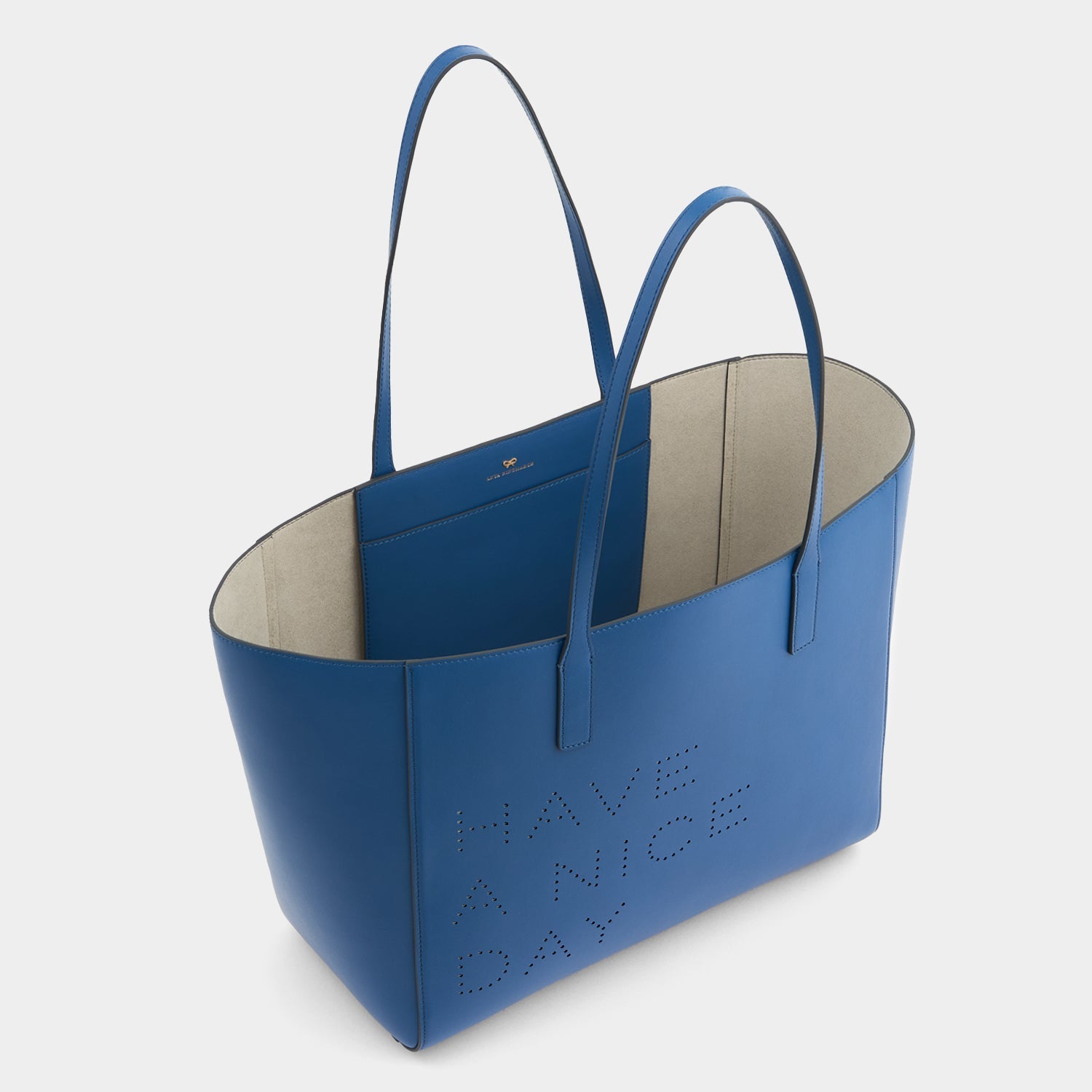 Have a Nice Day Ebury Tote -

          
            Smooth Leather in Blueberry -
          

          Anya Hindmarch EU
