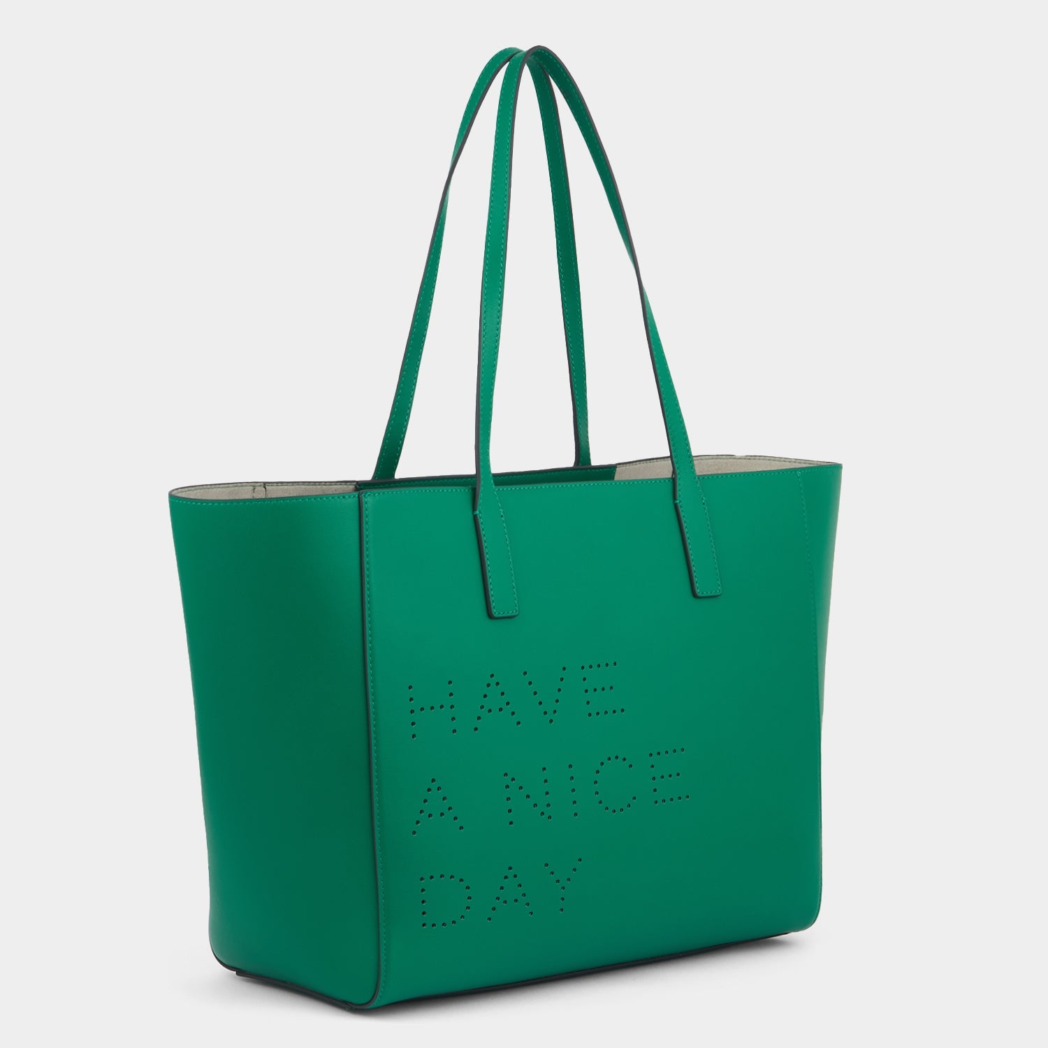 Have a Nice Day Ebury Tote -

          
            Smooth Leather in Emerald -
          

          Anya Hindmarch EU
