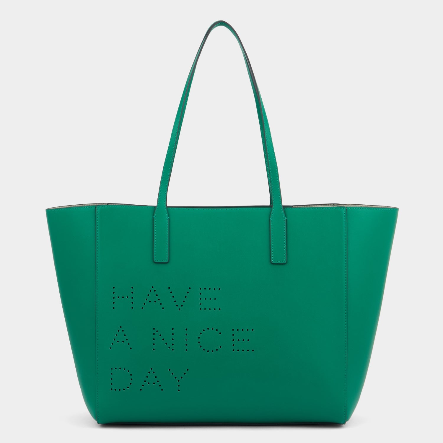 Have a Nice Day Ebury Tote -

          
            Smooth Leather in Emerald -
          

          Anya Hindmarch EU
