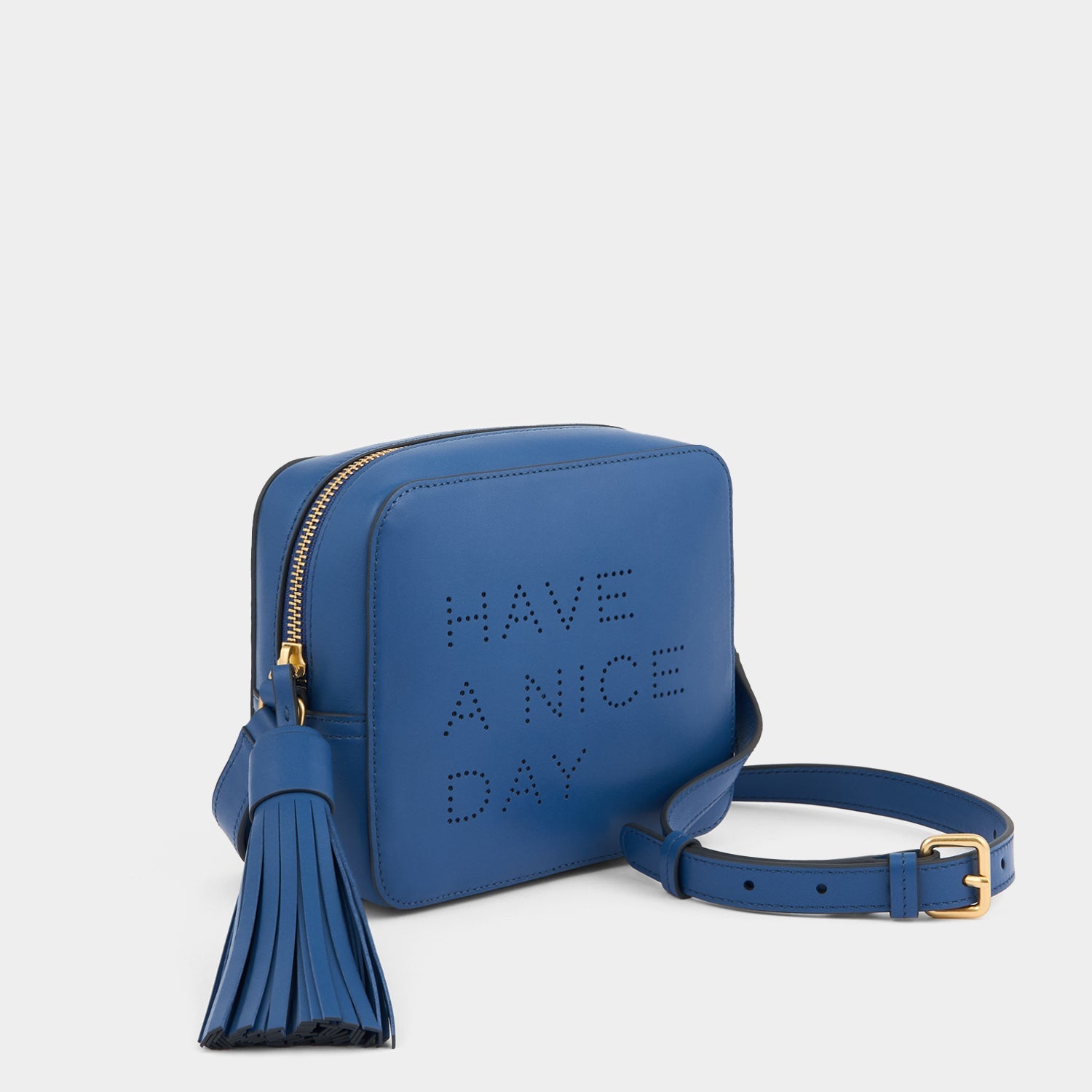 Have a Nice Day Cross-body -

          
            Smooth Leather in Blueberry -
          

          Anya Hindmarch EU
