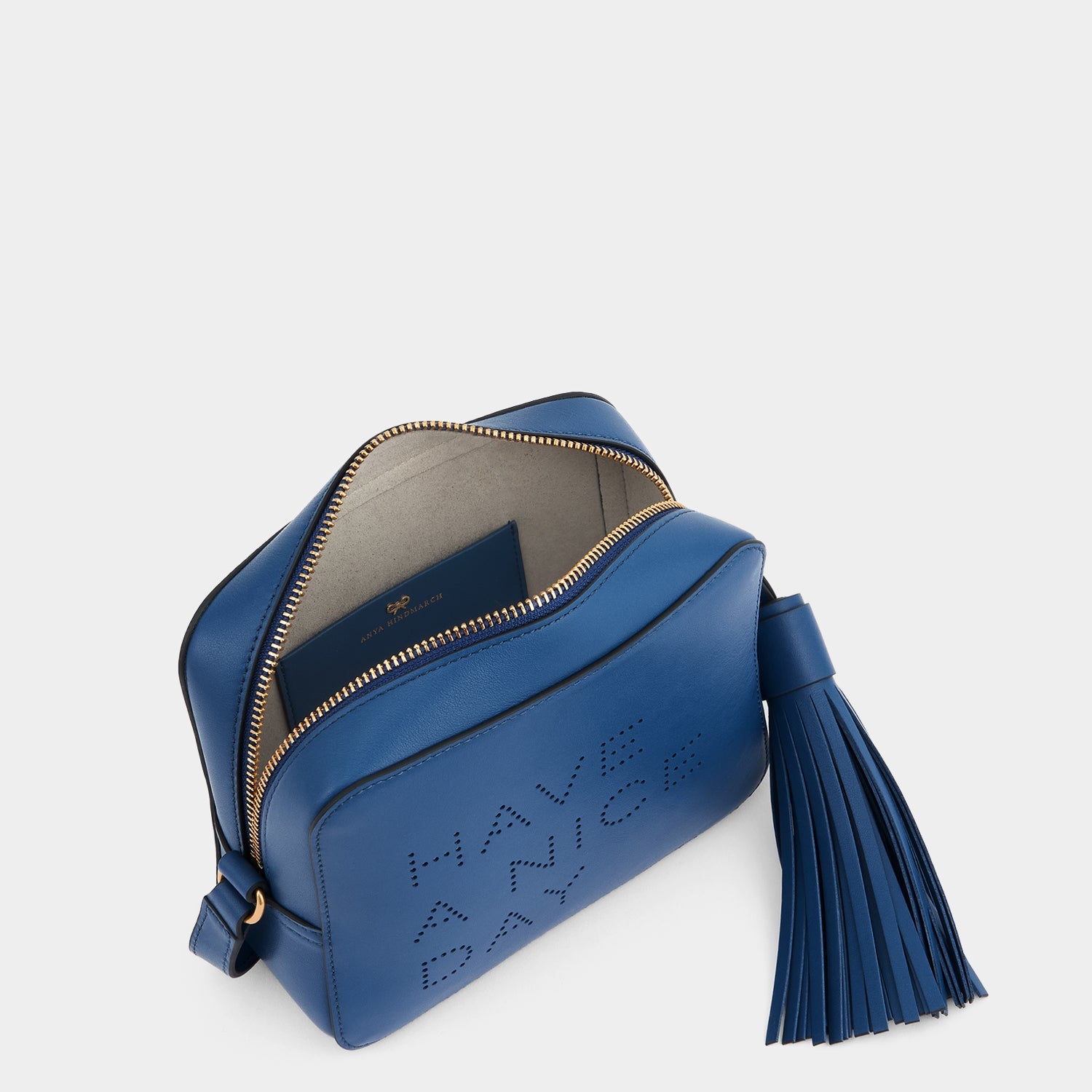 Have a Nice Day Cross-body -

          
            Smooth Leather in Blueberry -
          

          Anya Hindmarch EU
