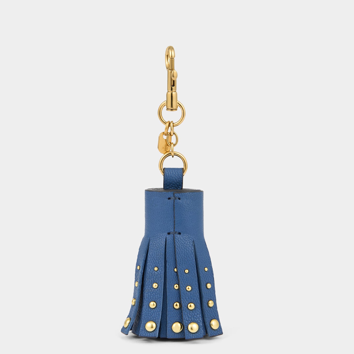 Eyes Studded Tassel Charm -

          
            Capra Leather in Periwinkle -
          

          Anya Hindmarch EU
