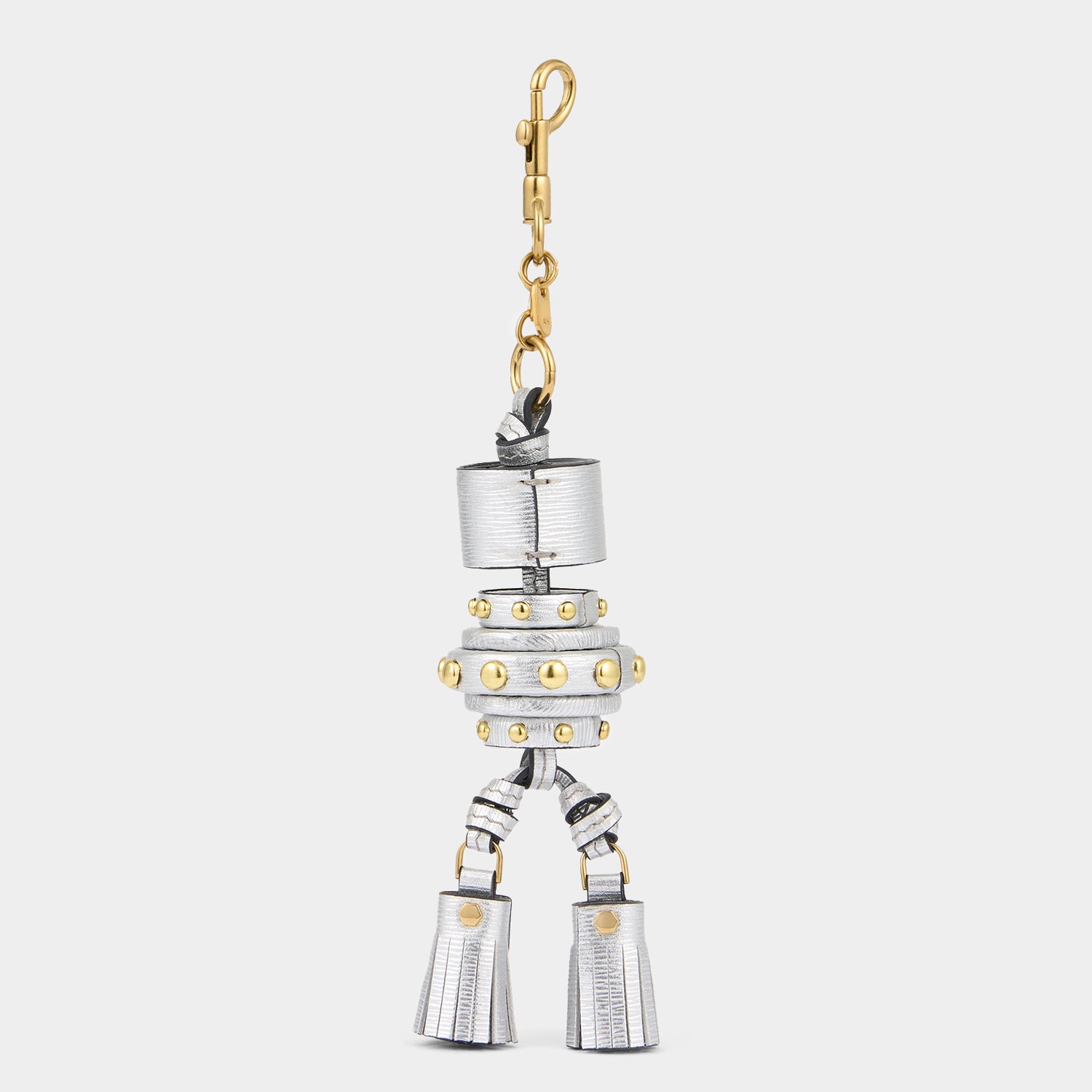 Robot Studded Charm -

          
            Capra Leather in Silver -
          

          Anya Hindmarch EU
