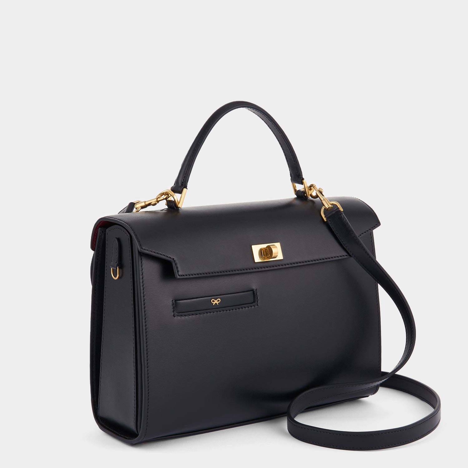 Mortimer Top Handle -

          
            Calf Leather in Black -
          

          Anya Hindmarch EU
