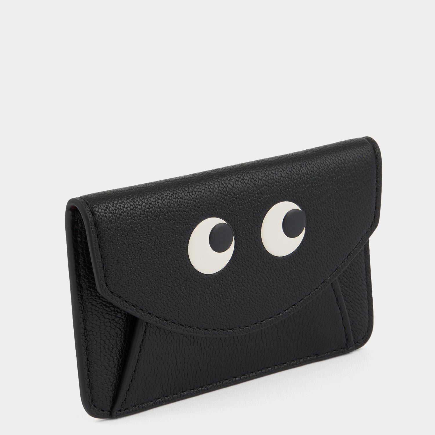 Eyes Envelope Card Case -

          
            Capra Leather in Black -
          

          Anya Hindmarch EU
