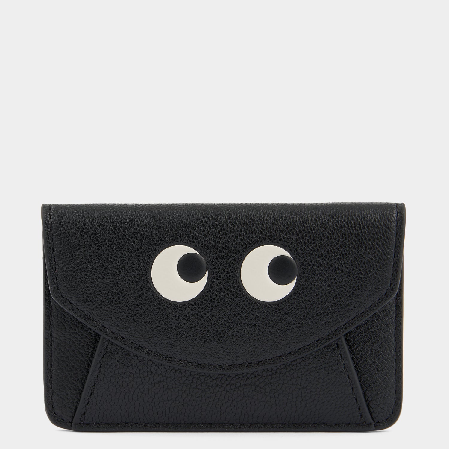 Eyes Envelope Card Case -

          
            Capra Leather in Black -
          

          Anya Hindmarch EU
