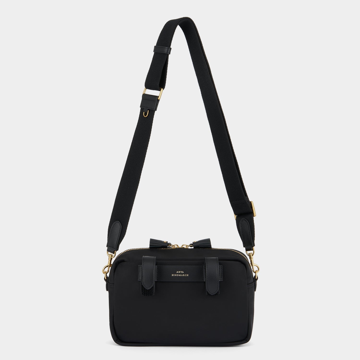 Eyes Handlebar Cross-body -

          
            Regenerated ECONYL® Nylon in Black -
          

          Anya Hindmarch EU
