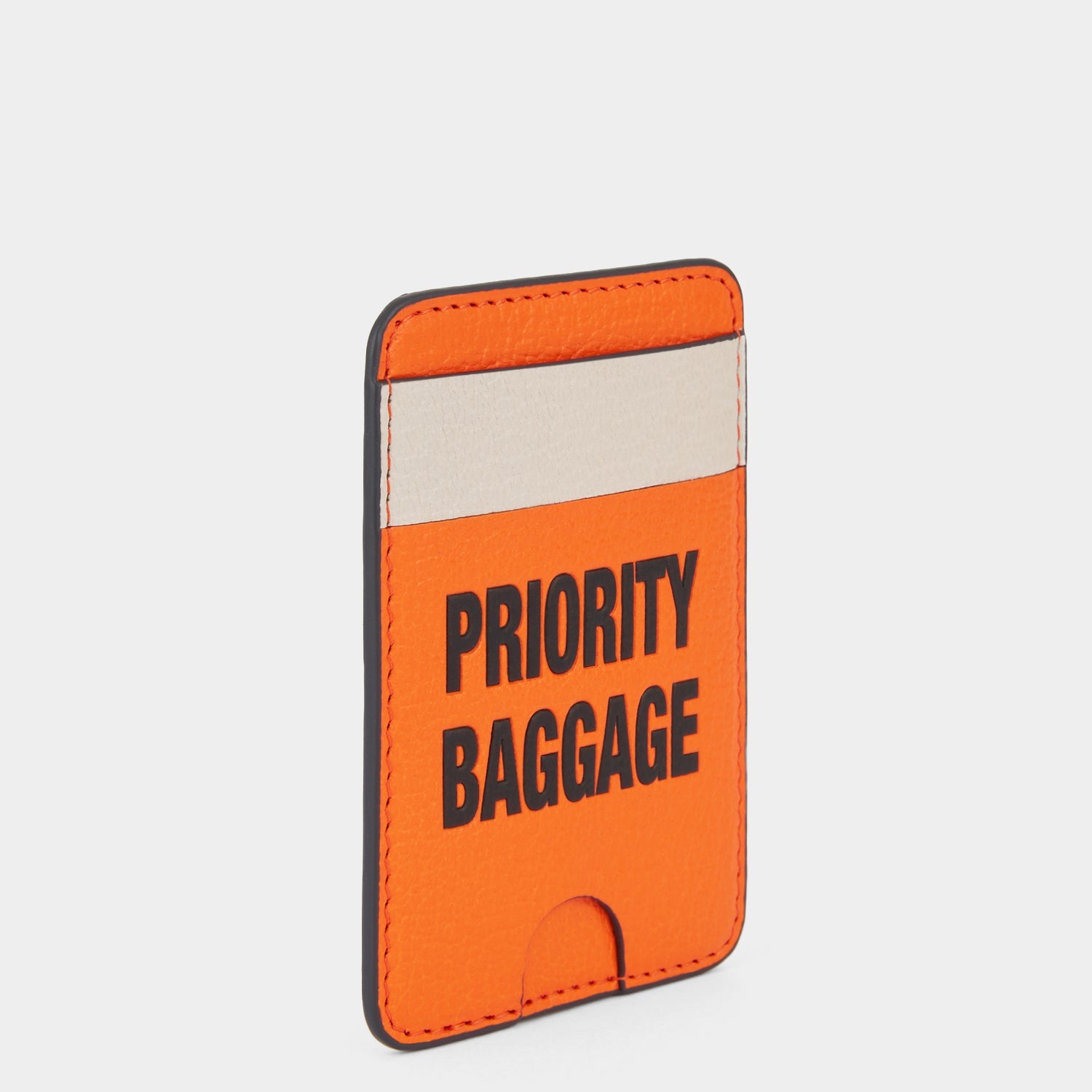 Priority Baggage MagSafe Card Case -

          
            Capra Leather in Bright Clementine Orange -
          

          Anya Hindmarch EU
