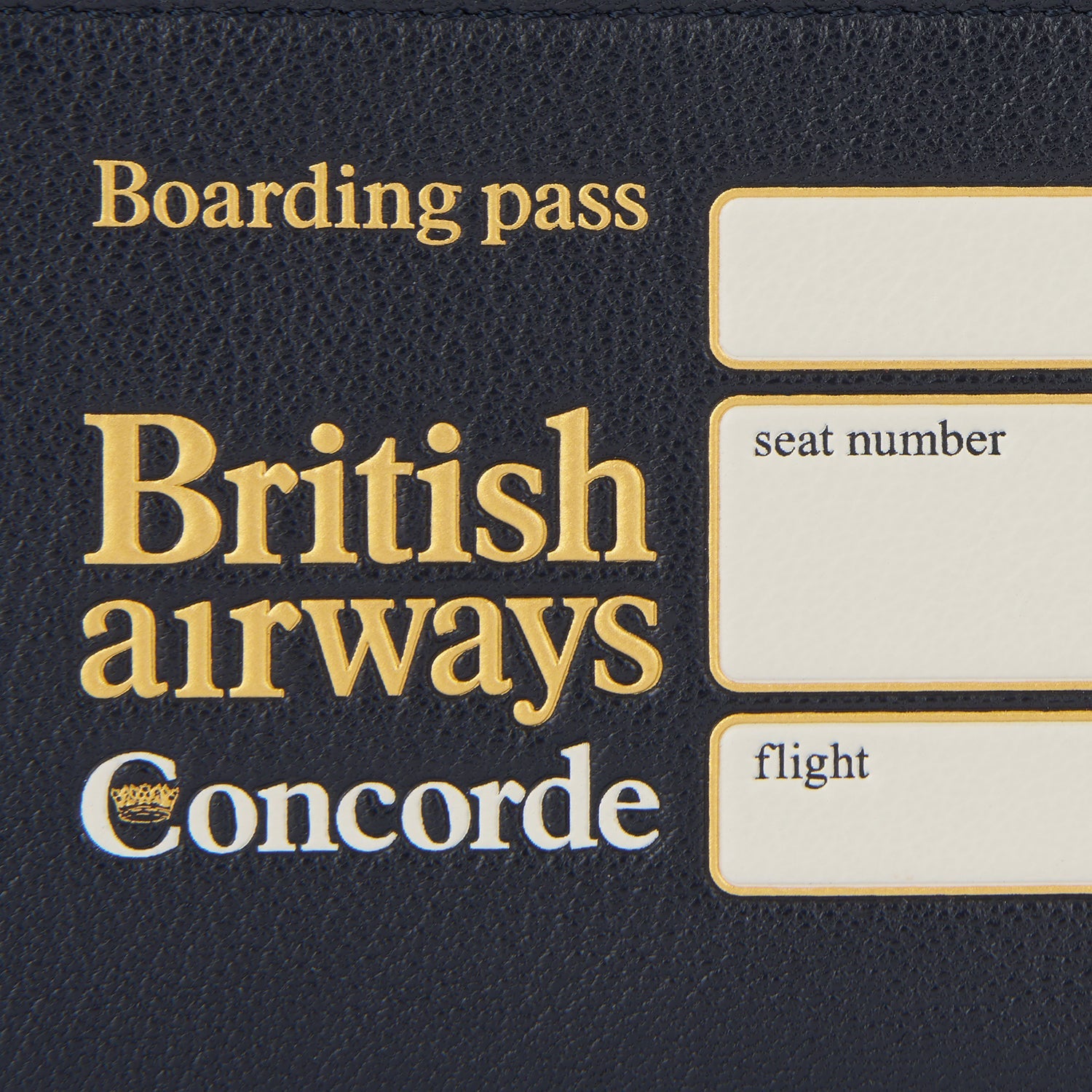 Anya Brands British Airways Concorde Zip Loose Pocket -

          
            Capra Leather in Marine Blue -
          

          Anya Hindmarch EU
